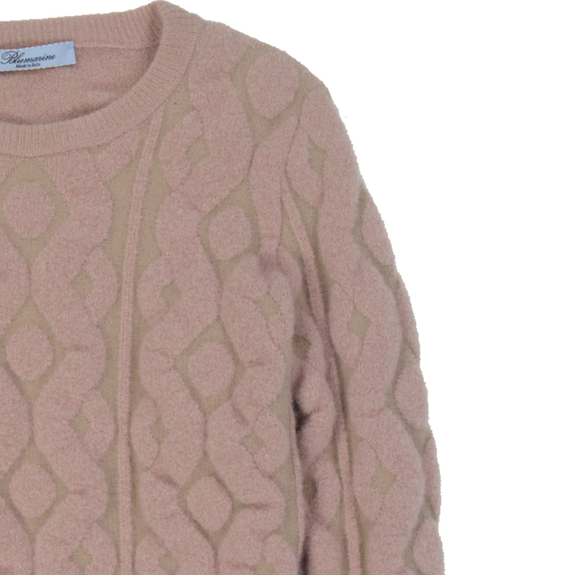 Blumarine Wool Blend Crew Neck Sweater