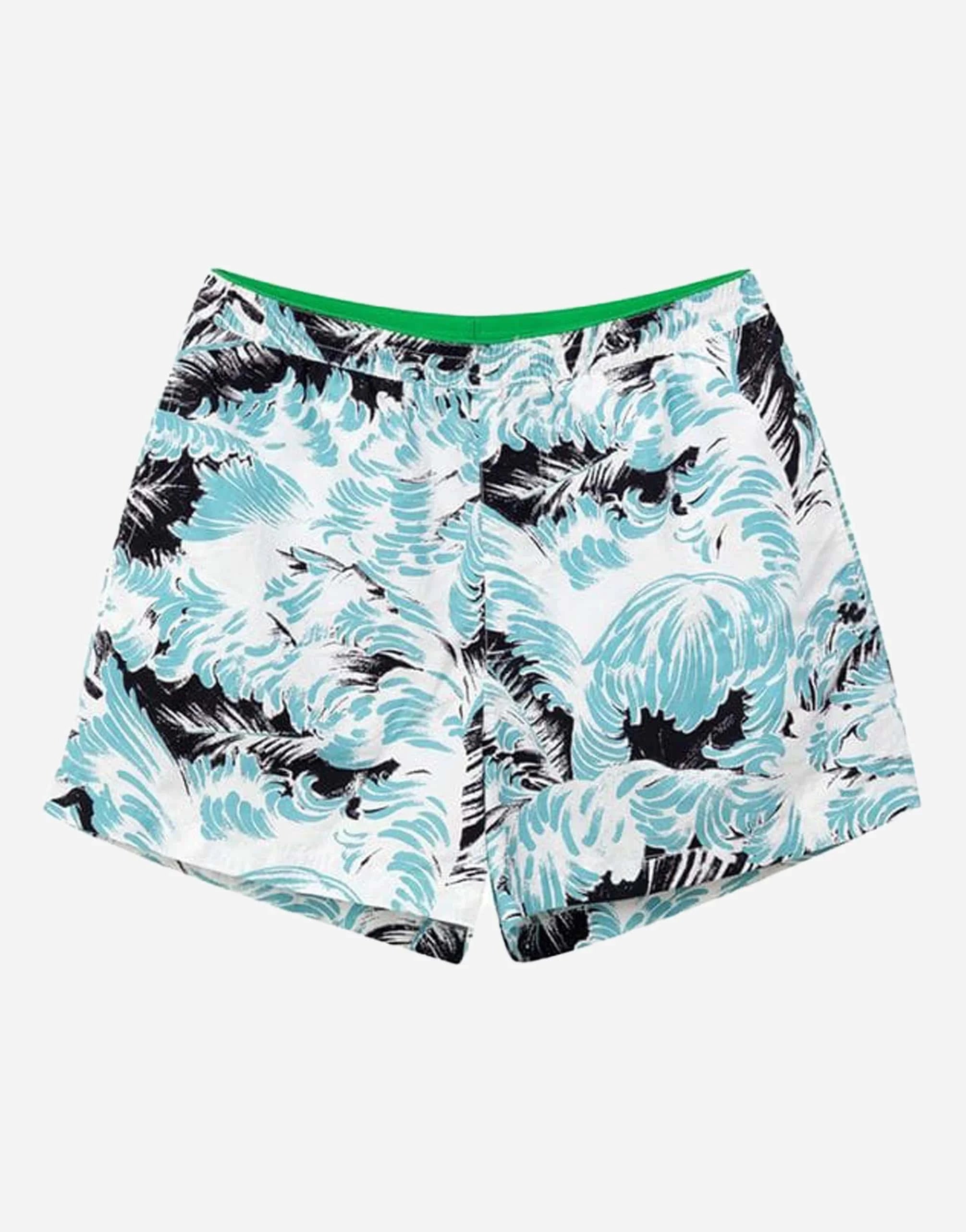 Bottega Veneta Feather-Print Swim Shorts