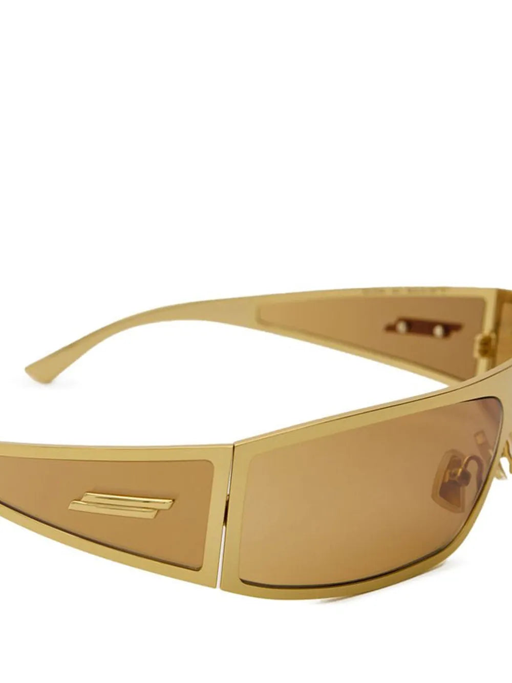 Bottega Veneta Lunettes de soleil en métal doré Bottega Veneta - alternate view