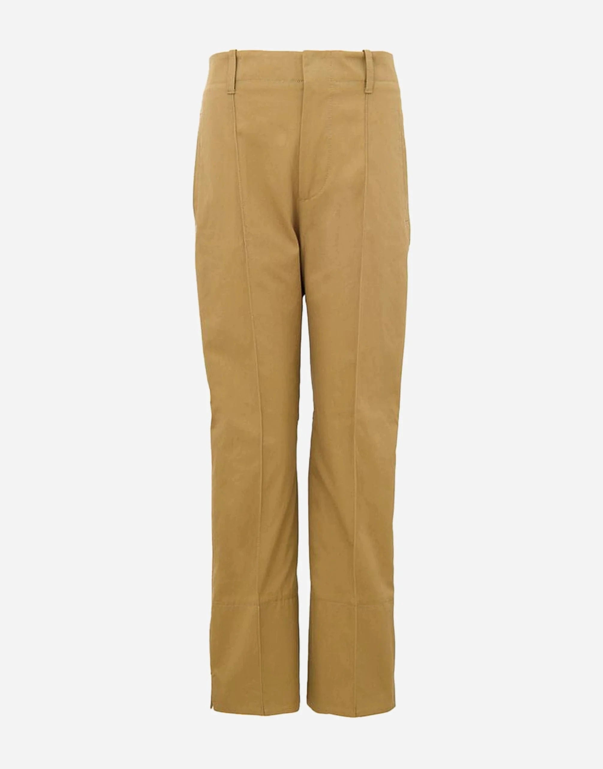 Bottega Veneta High Waisted Cotton Twill Pants