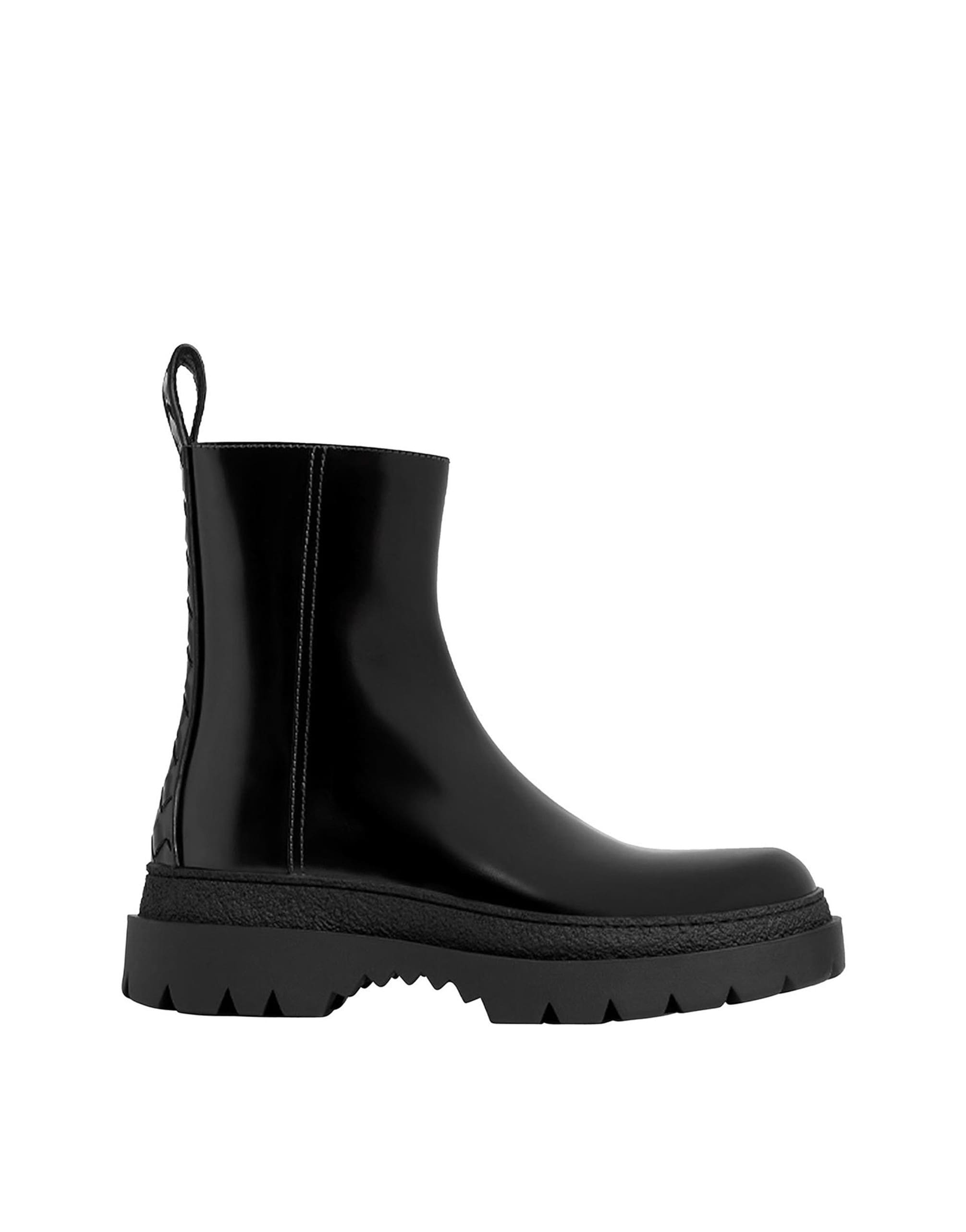 Bottega Veneta Highway Leather Boots With Side Zip