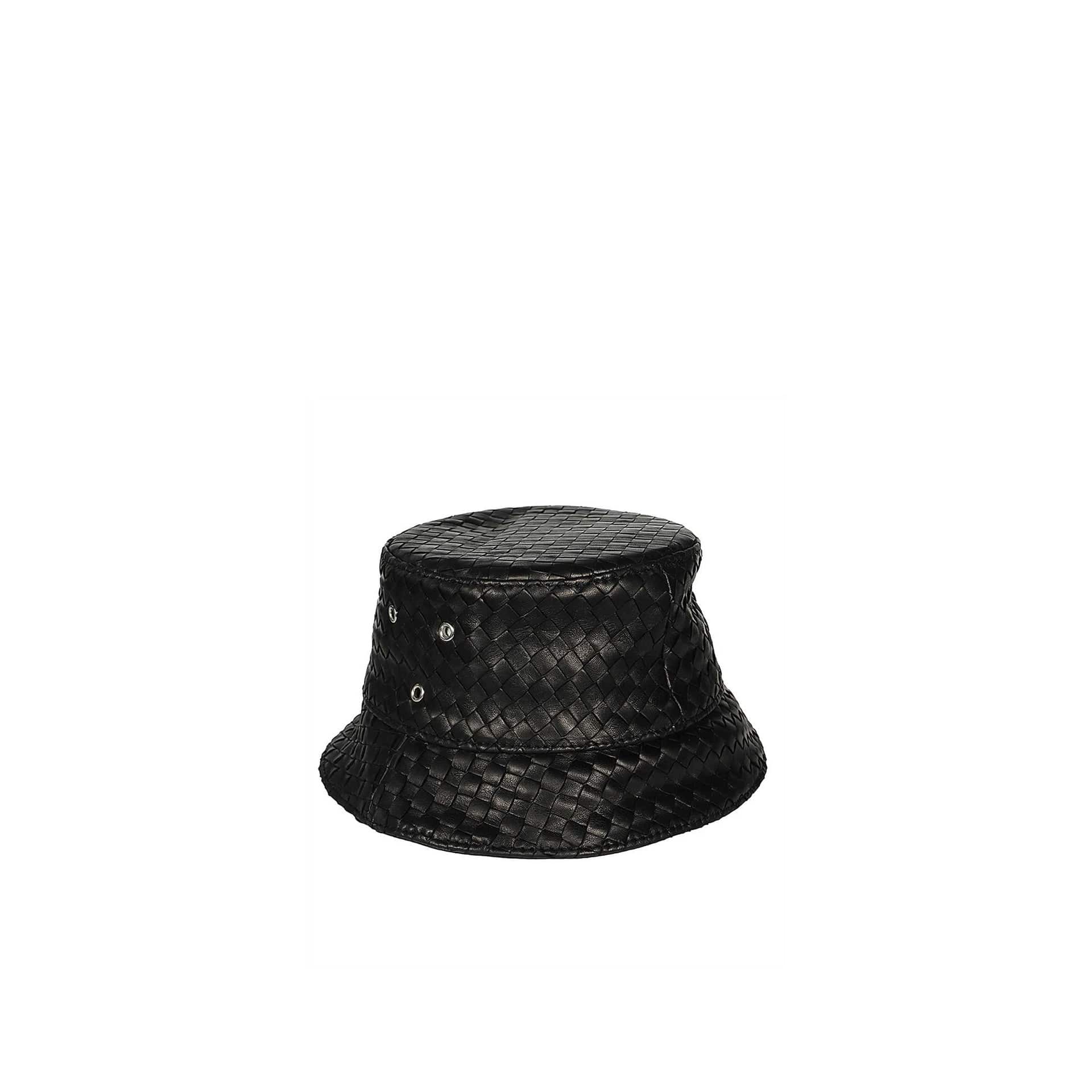 Bottega Veneta buckethoed van lamsleer met intrecciato - alternate view