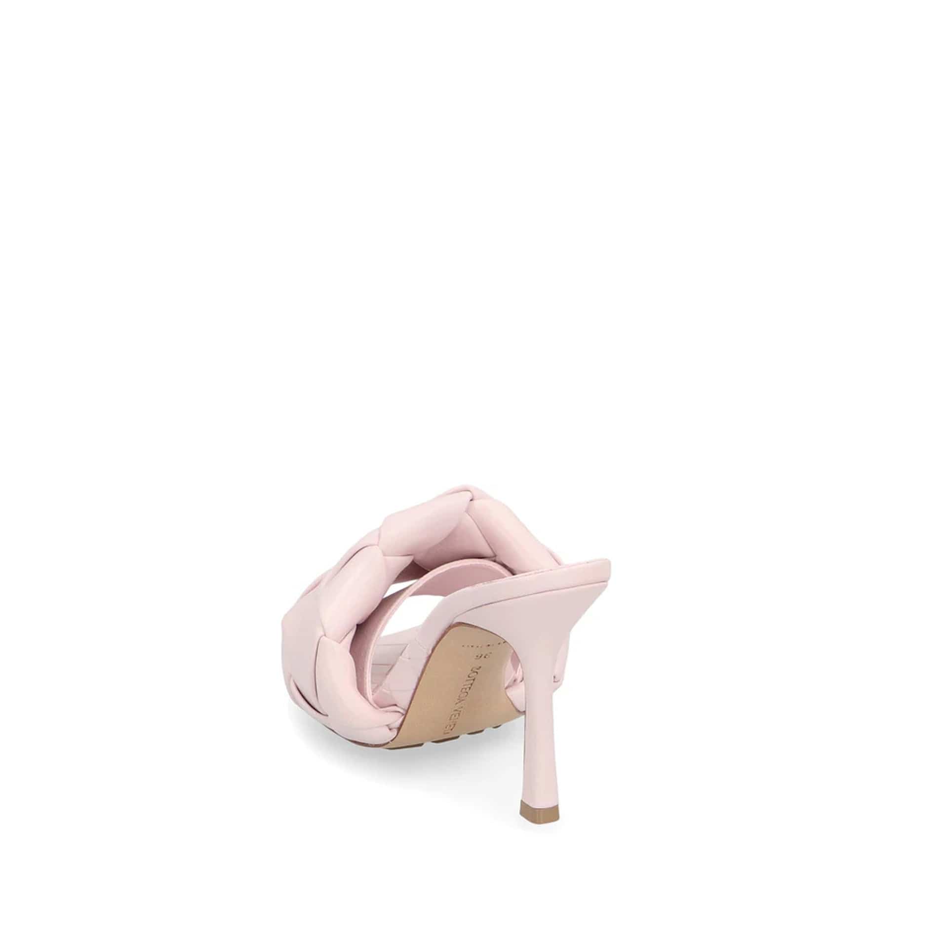 Bottega Veneta Lido Leather Square-Toe Mules