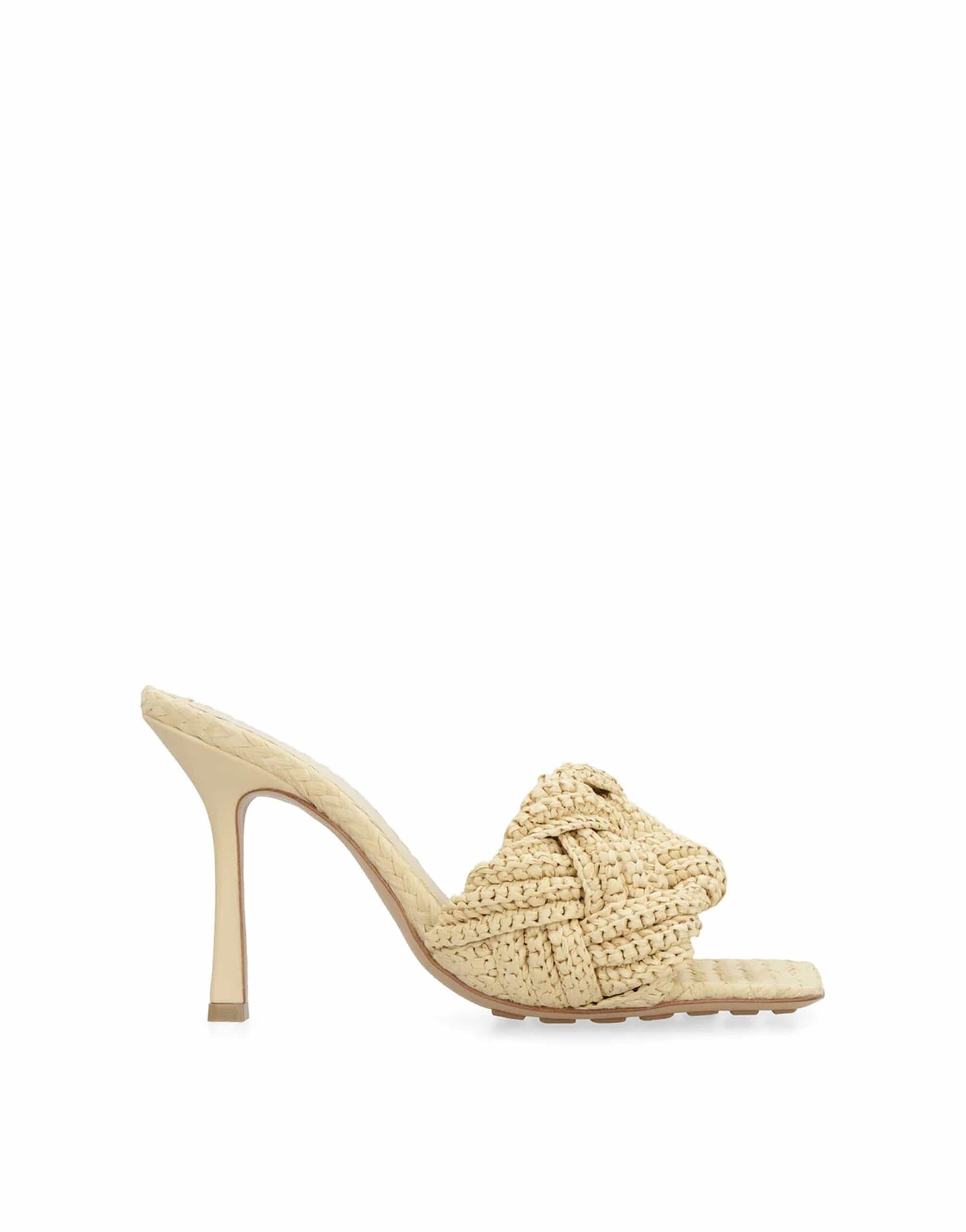 Bottega Veneta Lido Raffia Mules