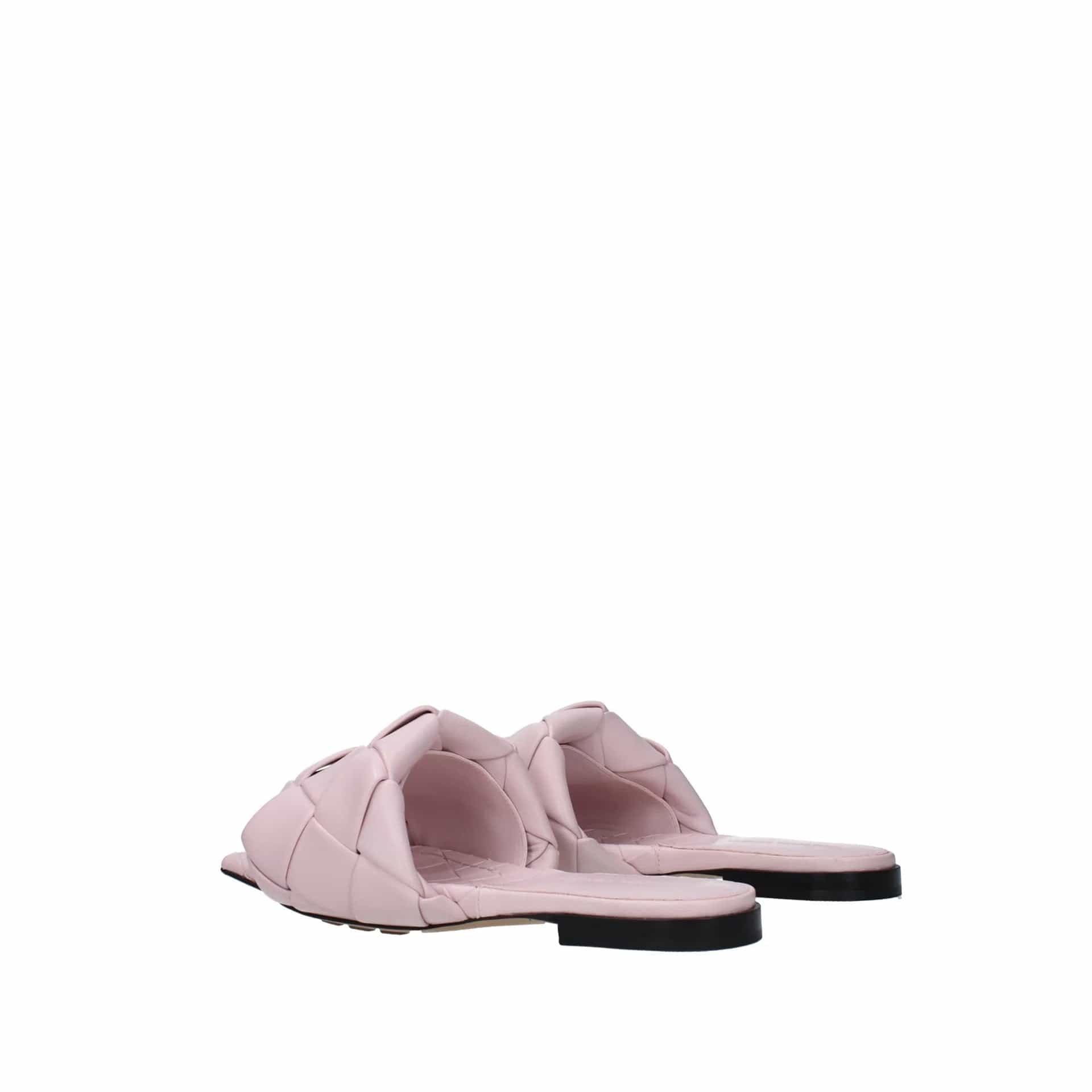 Bottega Veneta Lido Square Toe Calf Leather Slides