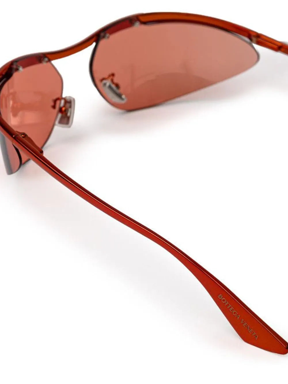 Bottega Veneta Bottega Veneta Wraparound Rimless Lens Shield Sunglasses