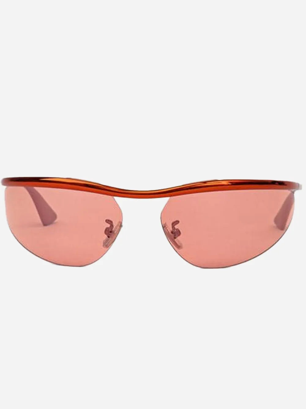 Bottega Veneta Bottega Veneta Wraparound Rimless Lens Shield Sunglasses