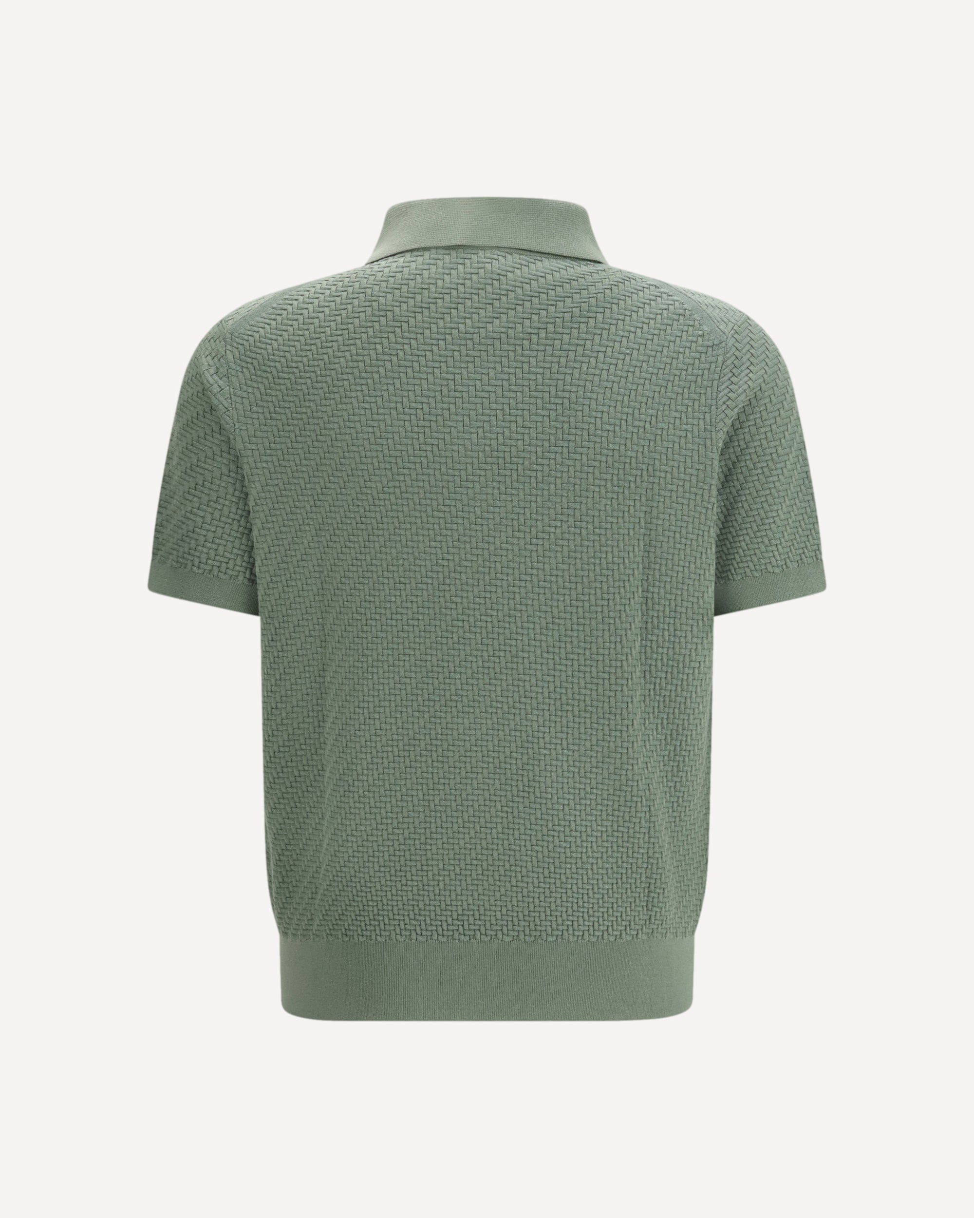Brioni Polo Shirt With Woven Pattern - alternate view
