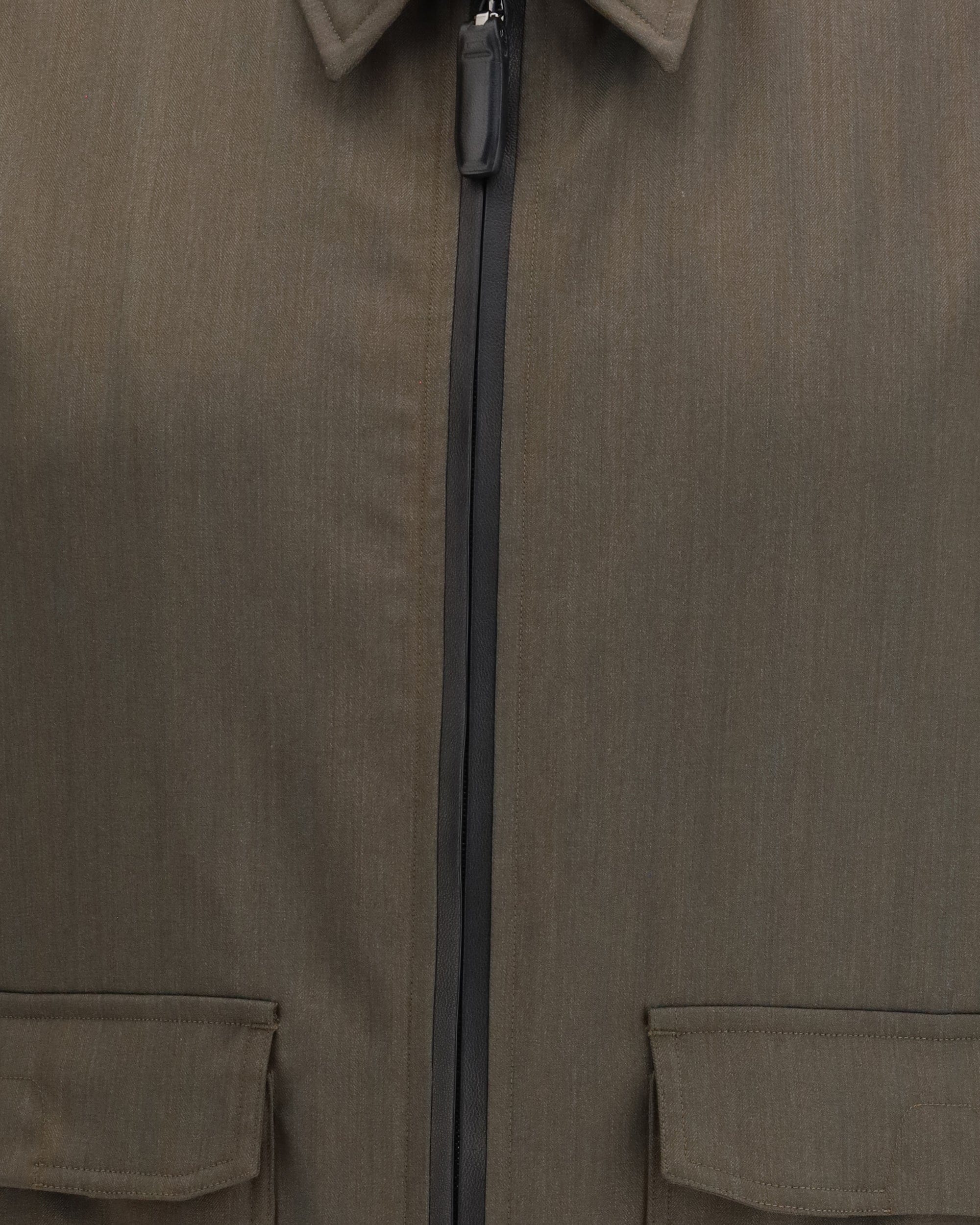 Brioni Wool Jacket With Double-Slider Zipper