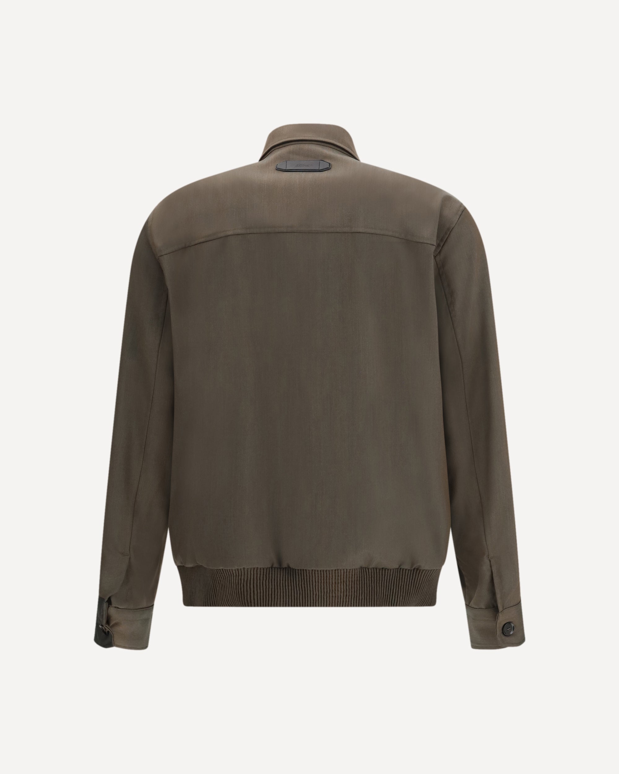 Brioni Wool Jacket With Double-Slider Zipper