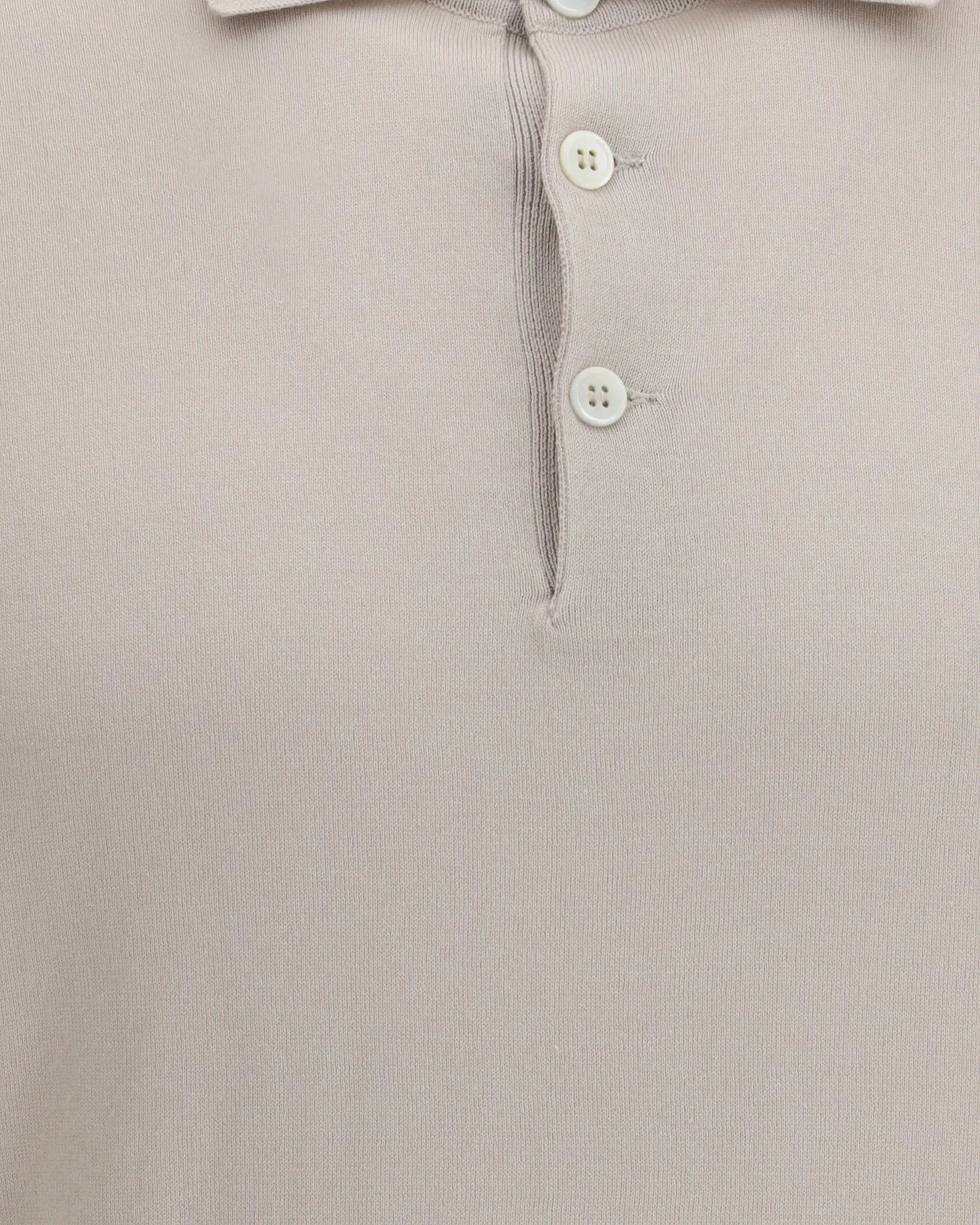 Brunello Cucinelli Beige Cotton Slim Polo Shirt