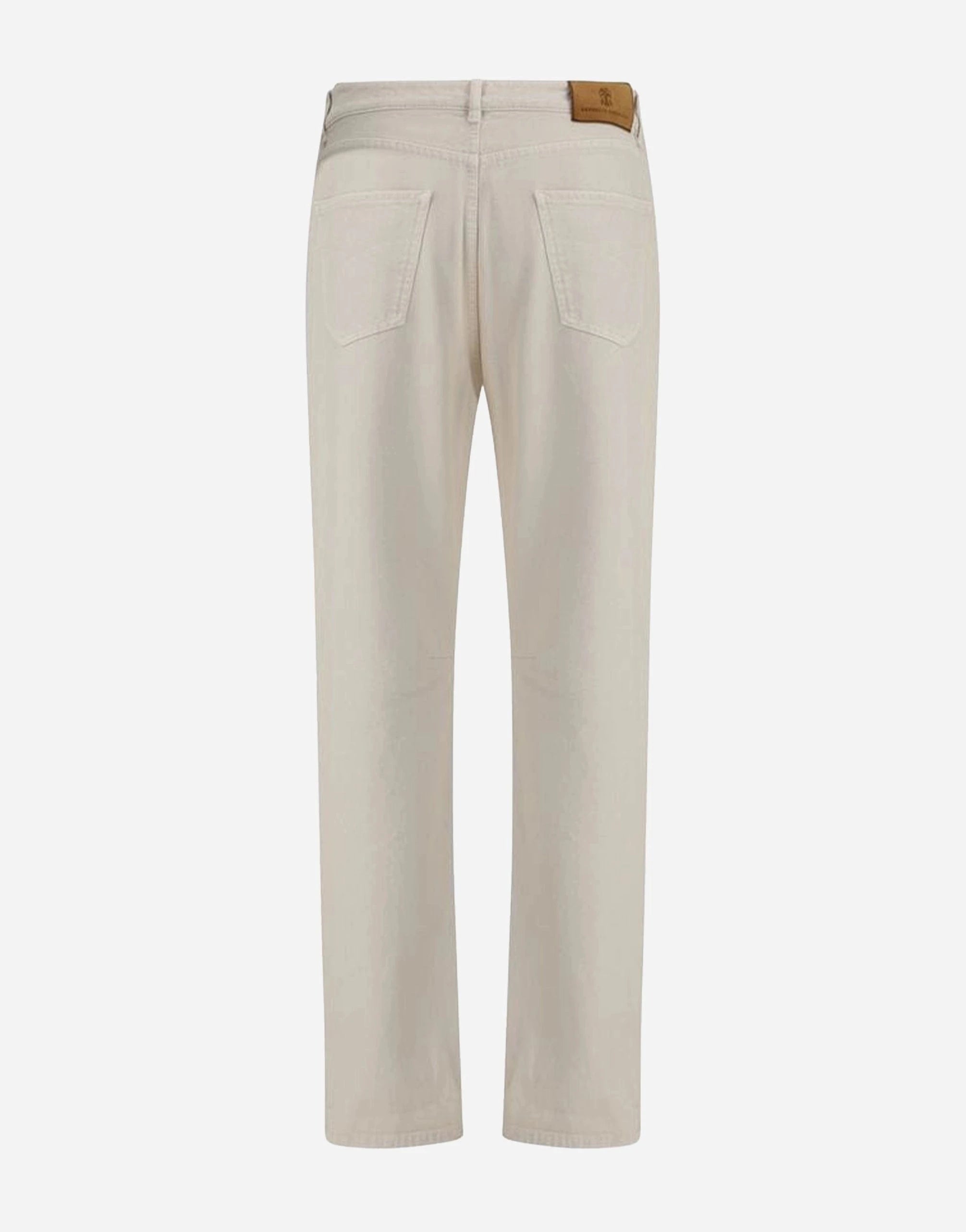 Brunello Cucinelli Beige Garbadine Dyed Jeans