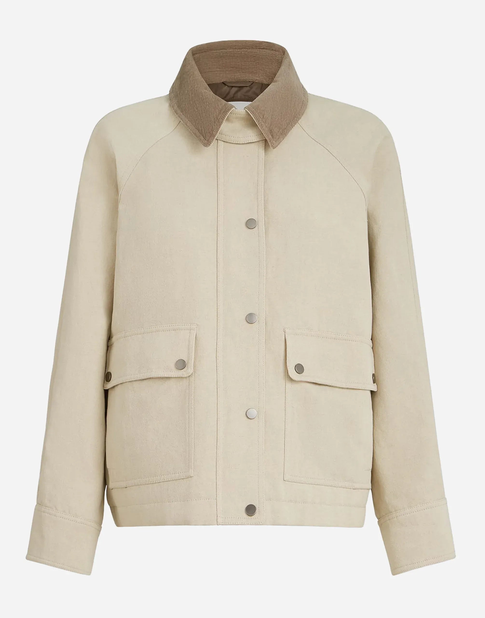 Brunello Cucinelli Beige Linen-Blend Canvas Jacket