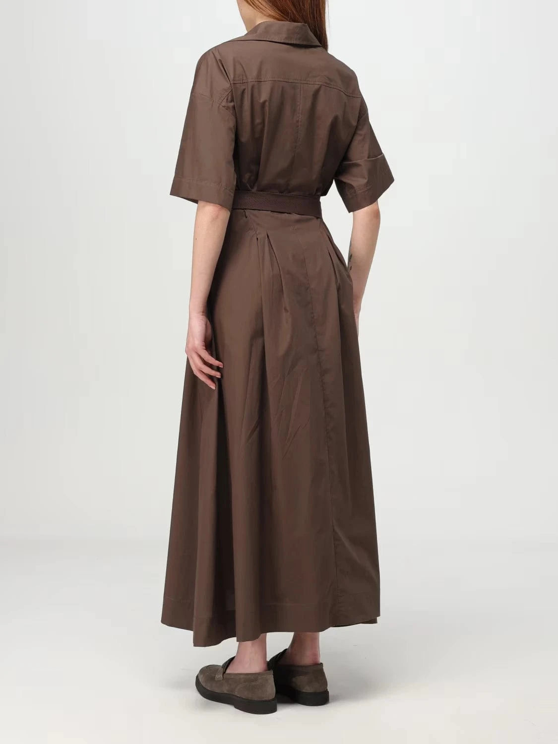 Brunello Cucinelli Belted Long Dress