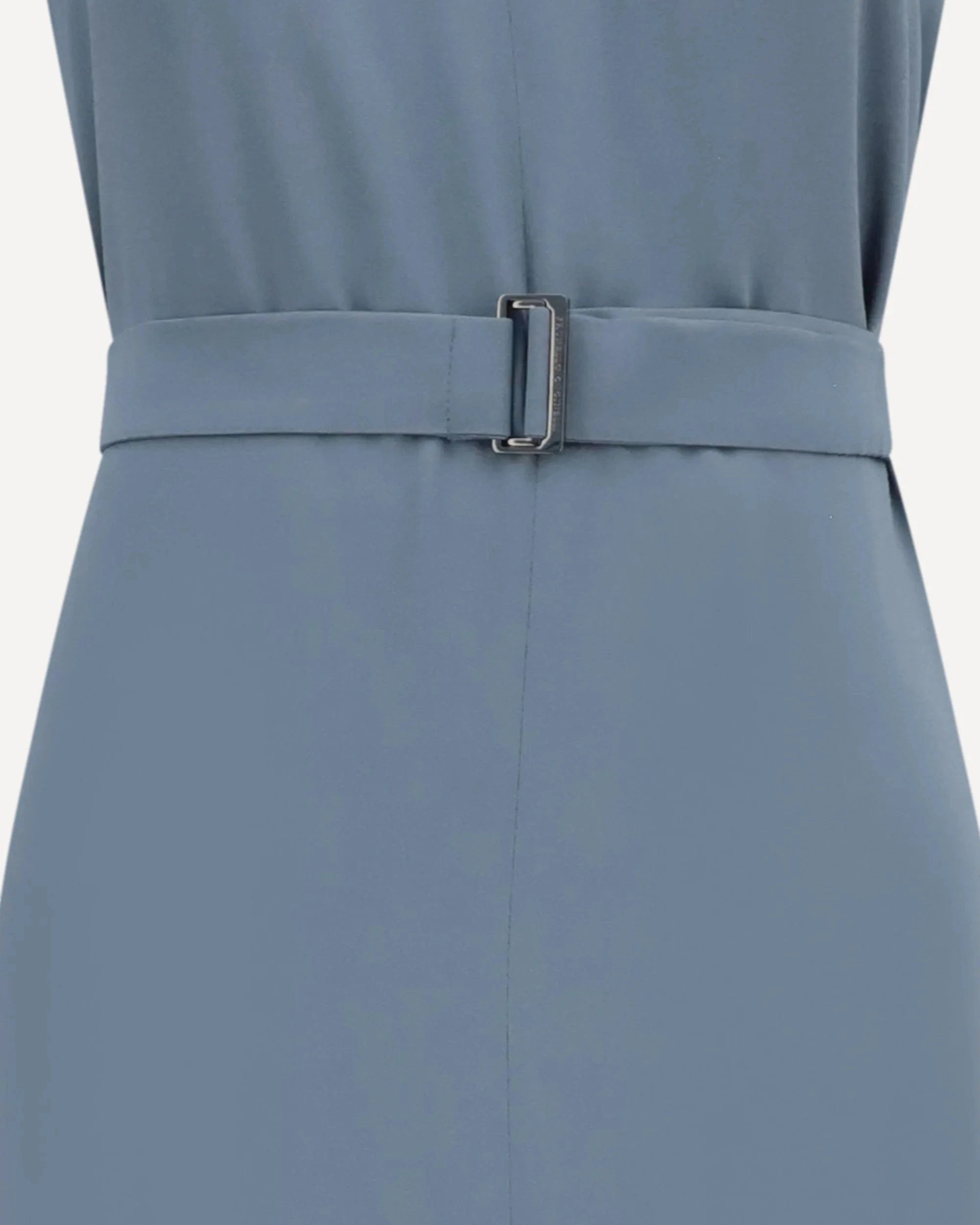 Brunello Cucinelli Belted V-Neck Long Dress