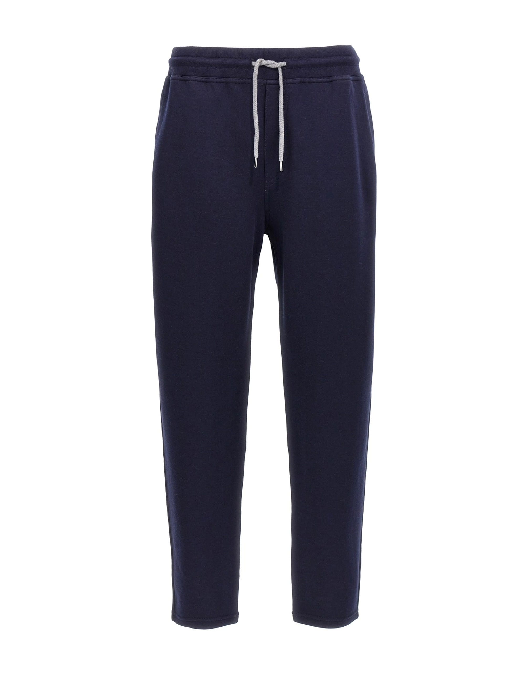 Brunello Cucinelli Brunello Cucinelli Blue Cotton Blend Joggers