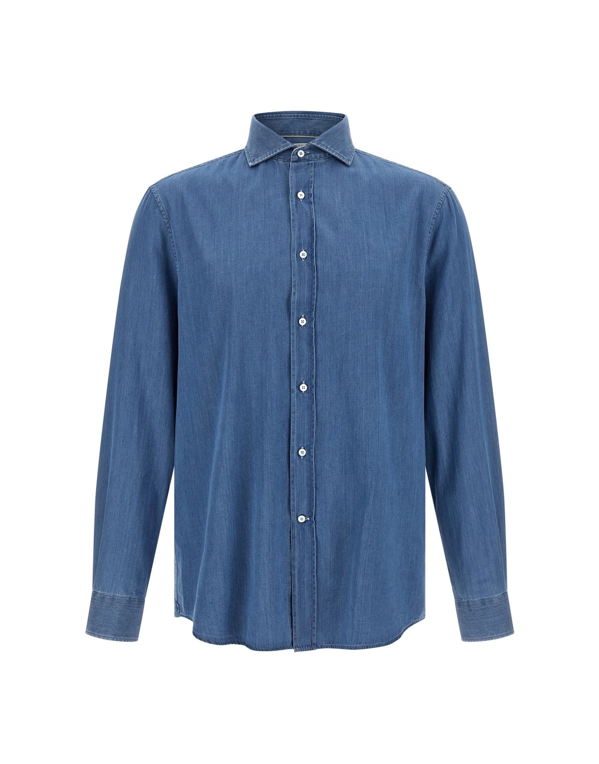 Brunello Cucinelli Brunello Cucinelli Blue Denim Shirt