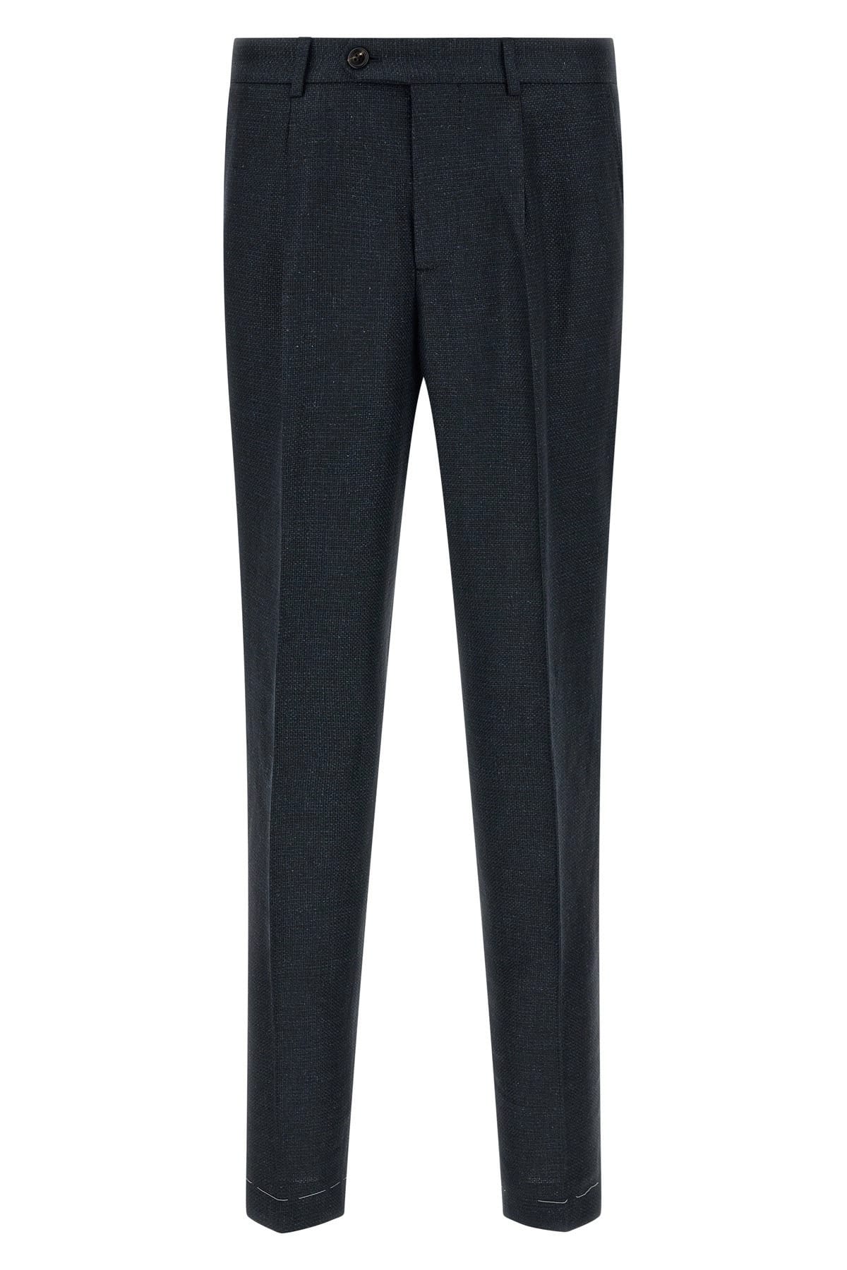 Brunello Cucinelli Brunello Cucinelli Blue Hopsack Suit