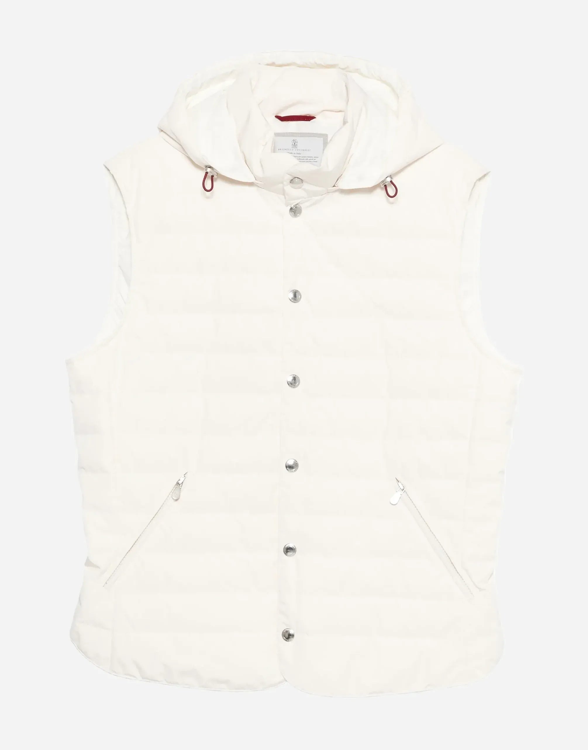 Brunello Cucinelli Bonded Hooded Quilted Gilet