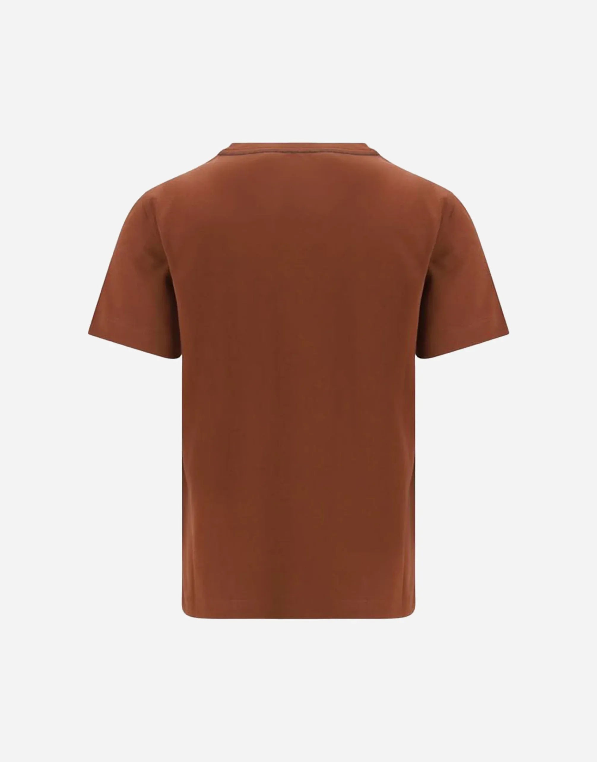 Brunello Cucinelli Brown Cotton Jersey Monili T-Shirt
