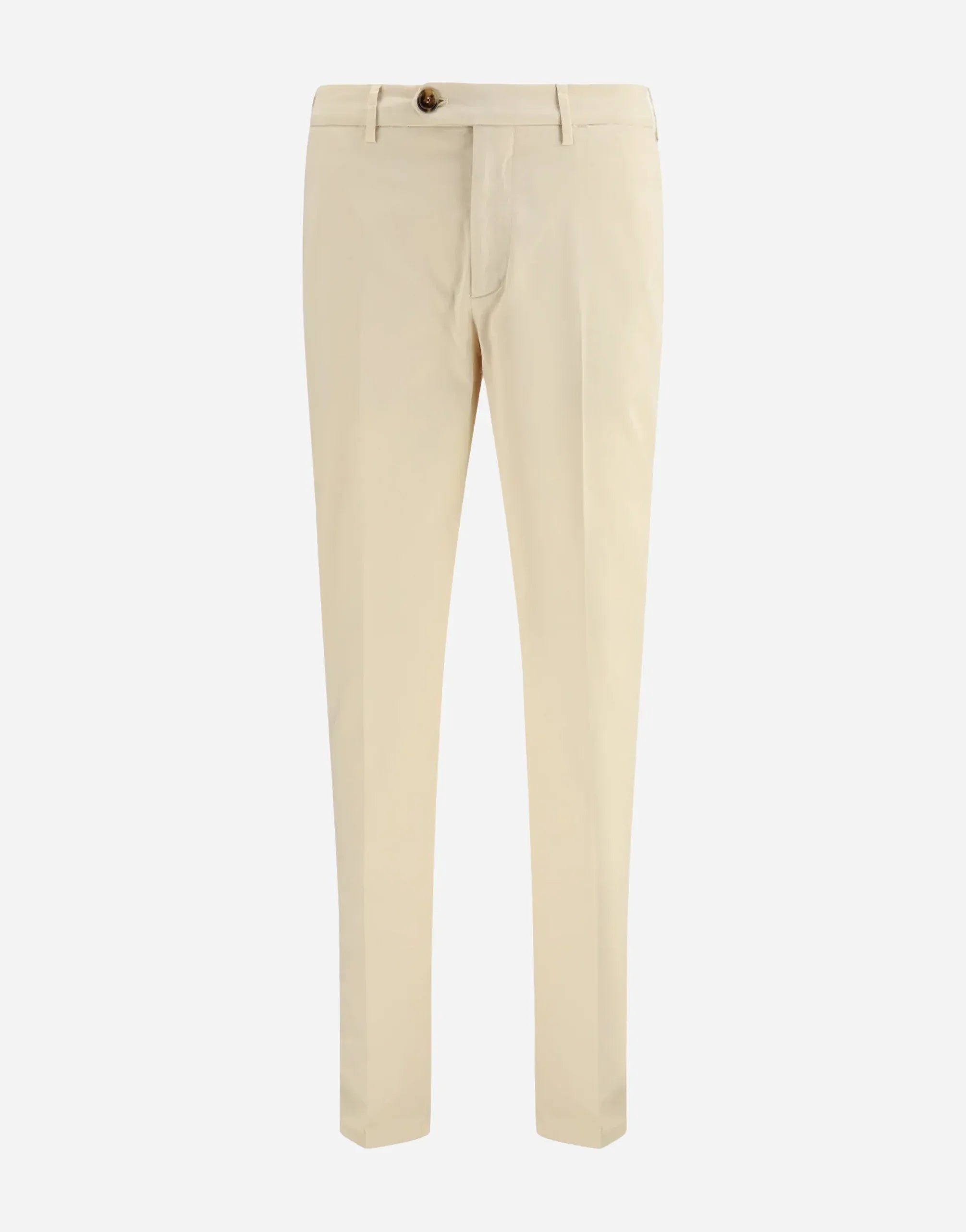 Brunello Cucinelli ブラウンのガーメントダイ イタリアンフィット トラウザーズ