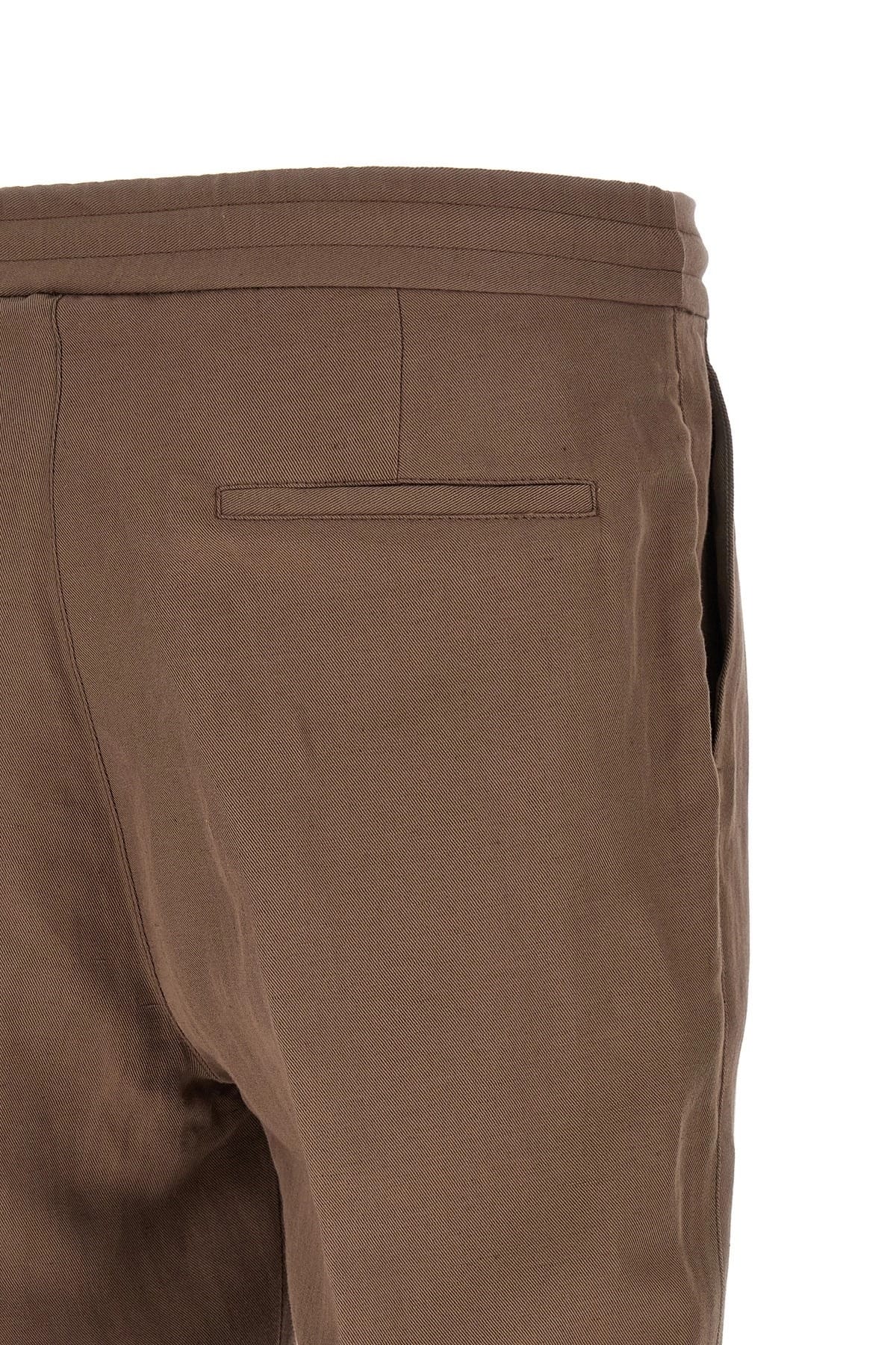 Brunello Cucinelli Brunello Cucinelli Brown Linen Trousers