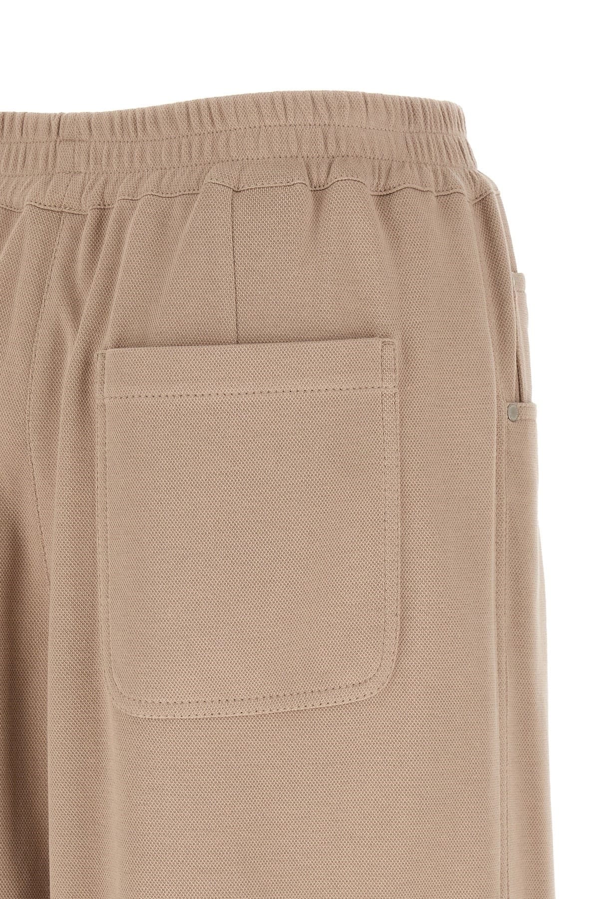 Brunello Cucinelli Brunello Cucinelli Brown Piqué Cotton Shorts