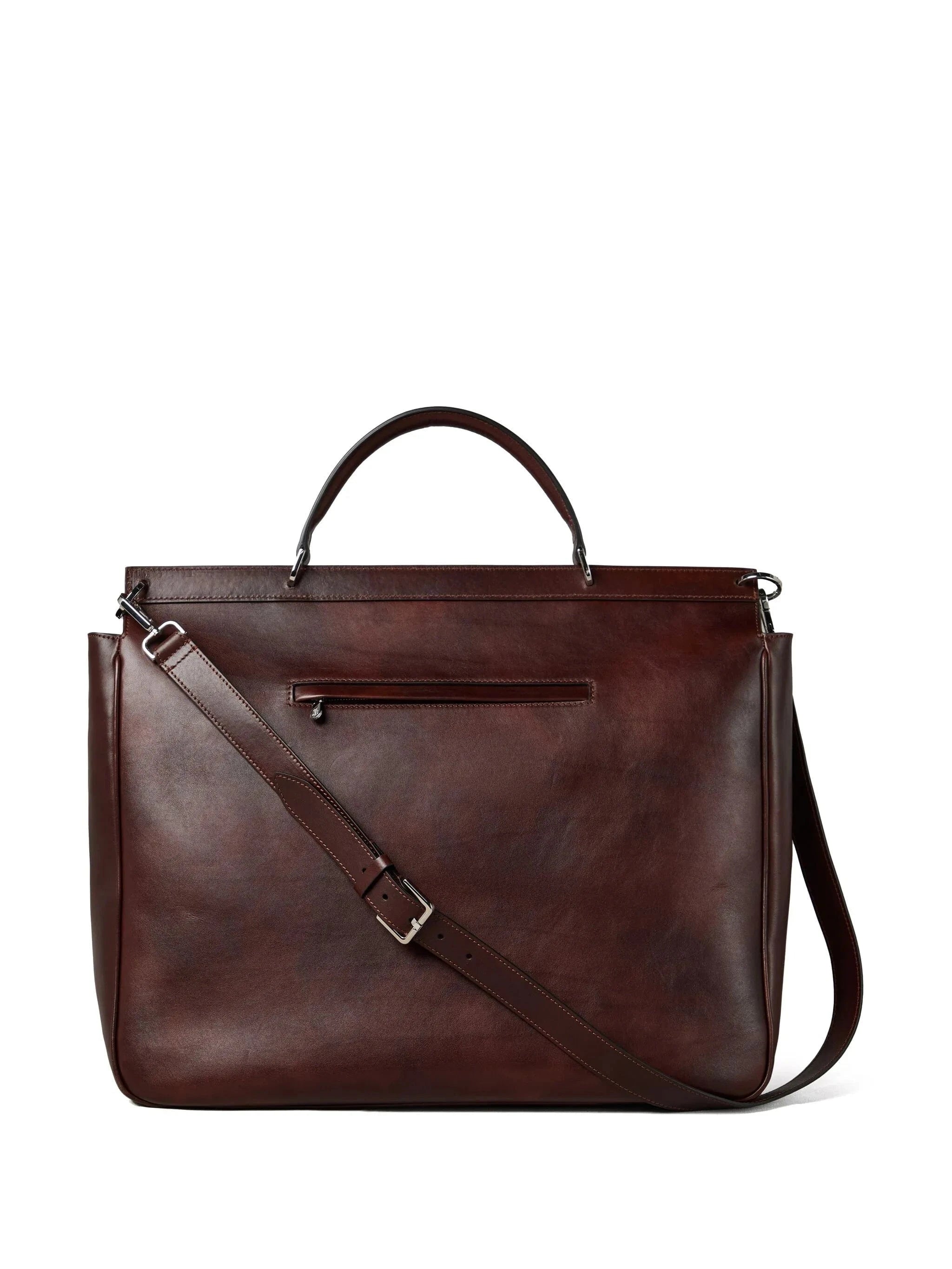 Brunello Cucinelli Buckle-Fastened Leather Tote Bag
