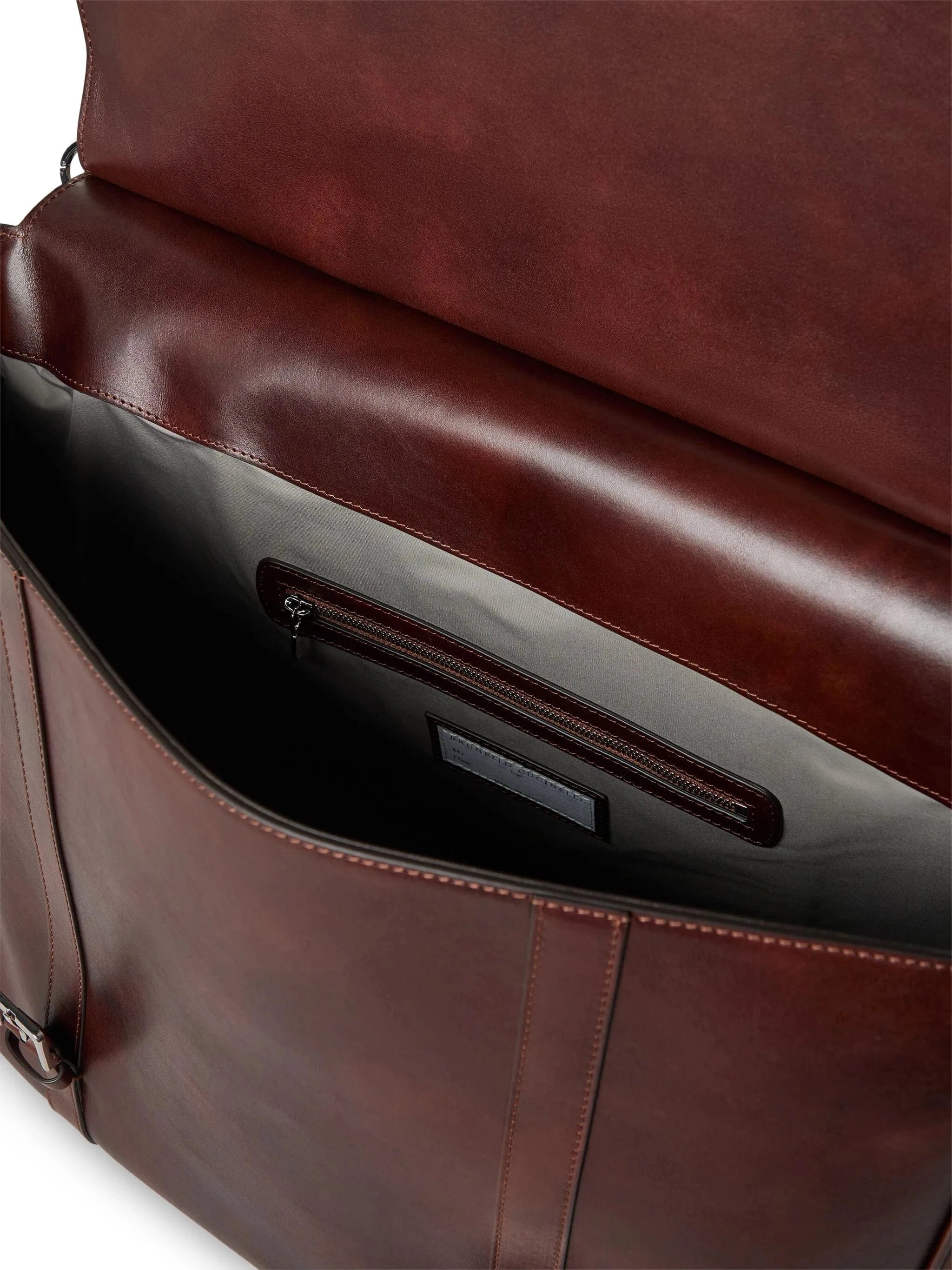 Brunello Cucinelli Buckle-Fastened Leather Tote Bag