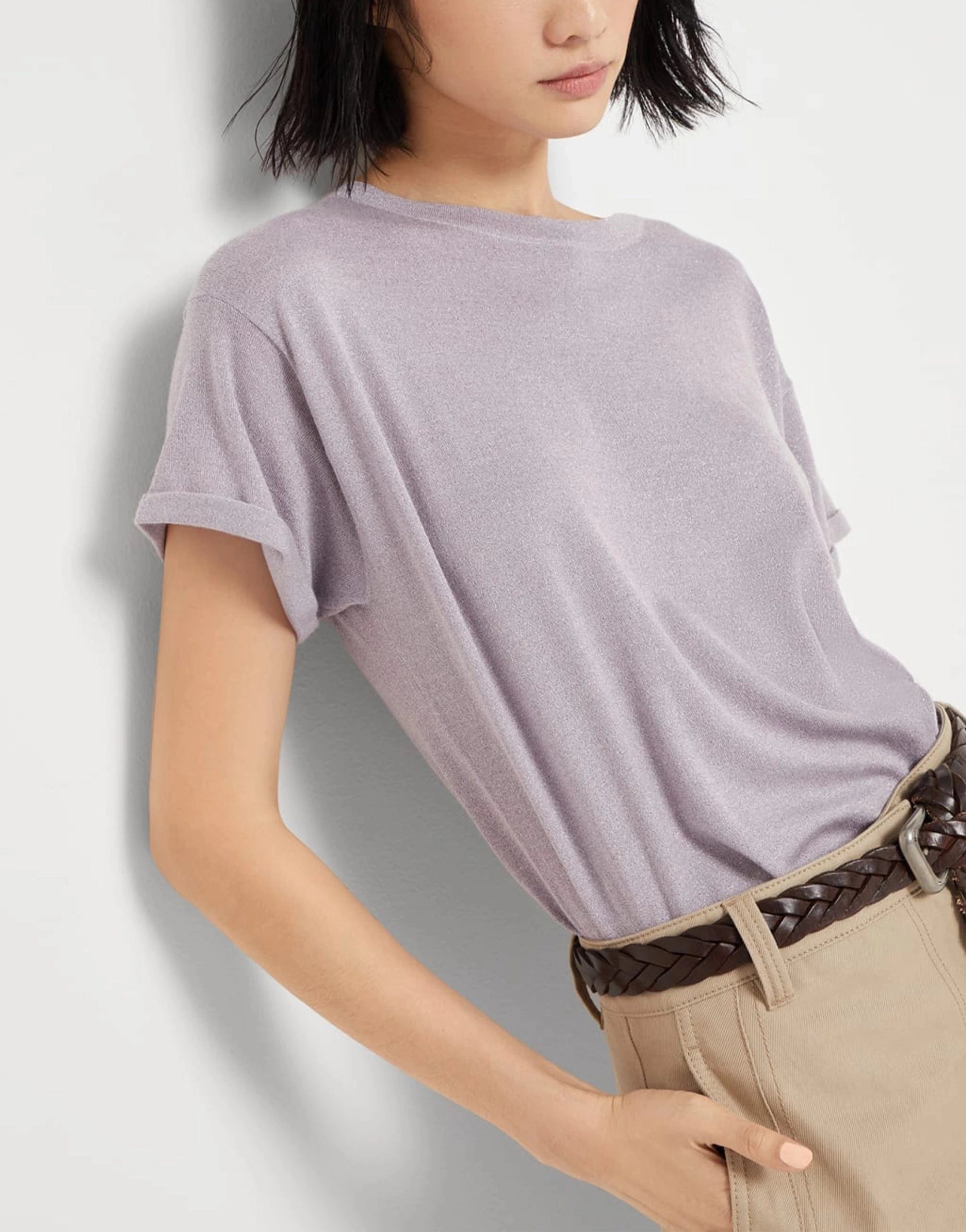 Brunello Cucinelli Cashmere And Silk Sparkling Sweater