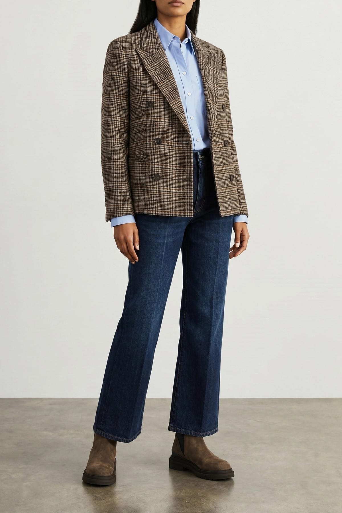 Brunello Cucinelli Cashmere Blend Double-Breasted Blazer - alternate view
