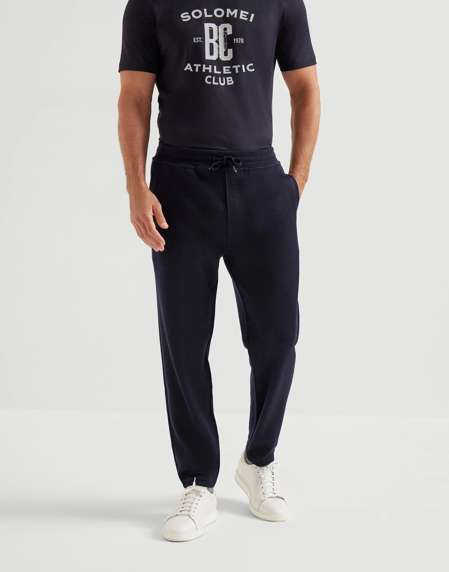 Brunello Cucinelli Cashmere-Blend French Terry Track Pants