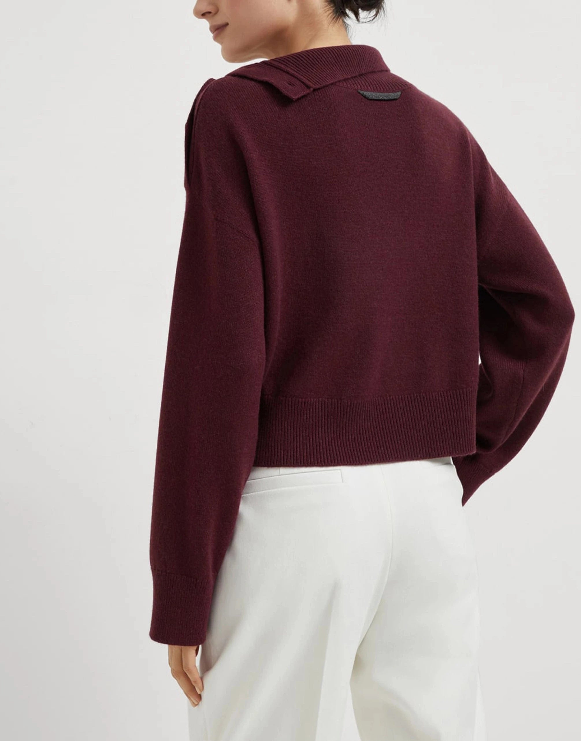 Brunello Cucinelli Cashmere Cropped Turtleneck Sweater