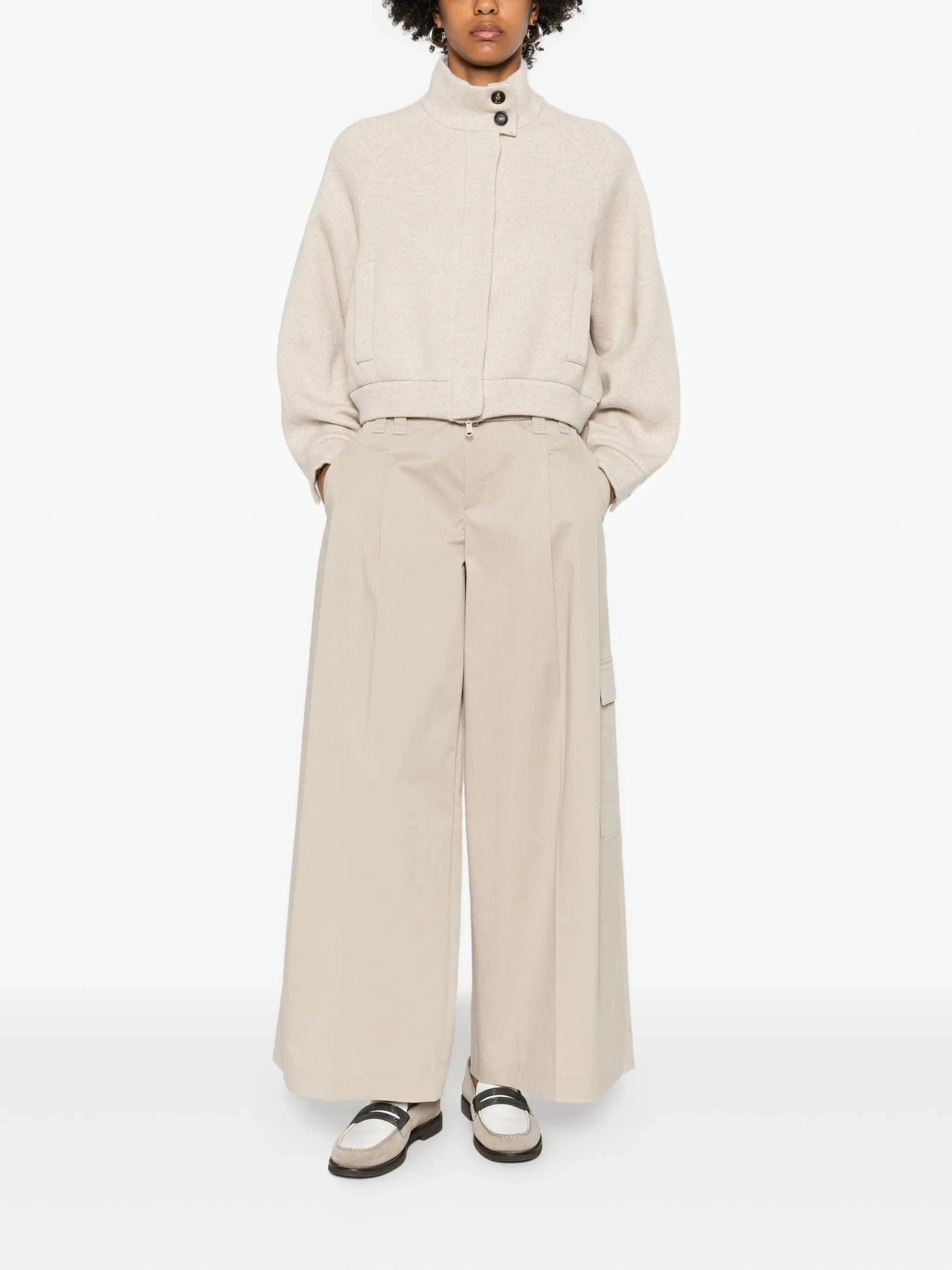 Brunello Cucinelli Cashmere Double-Knit Jacket