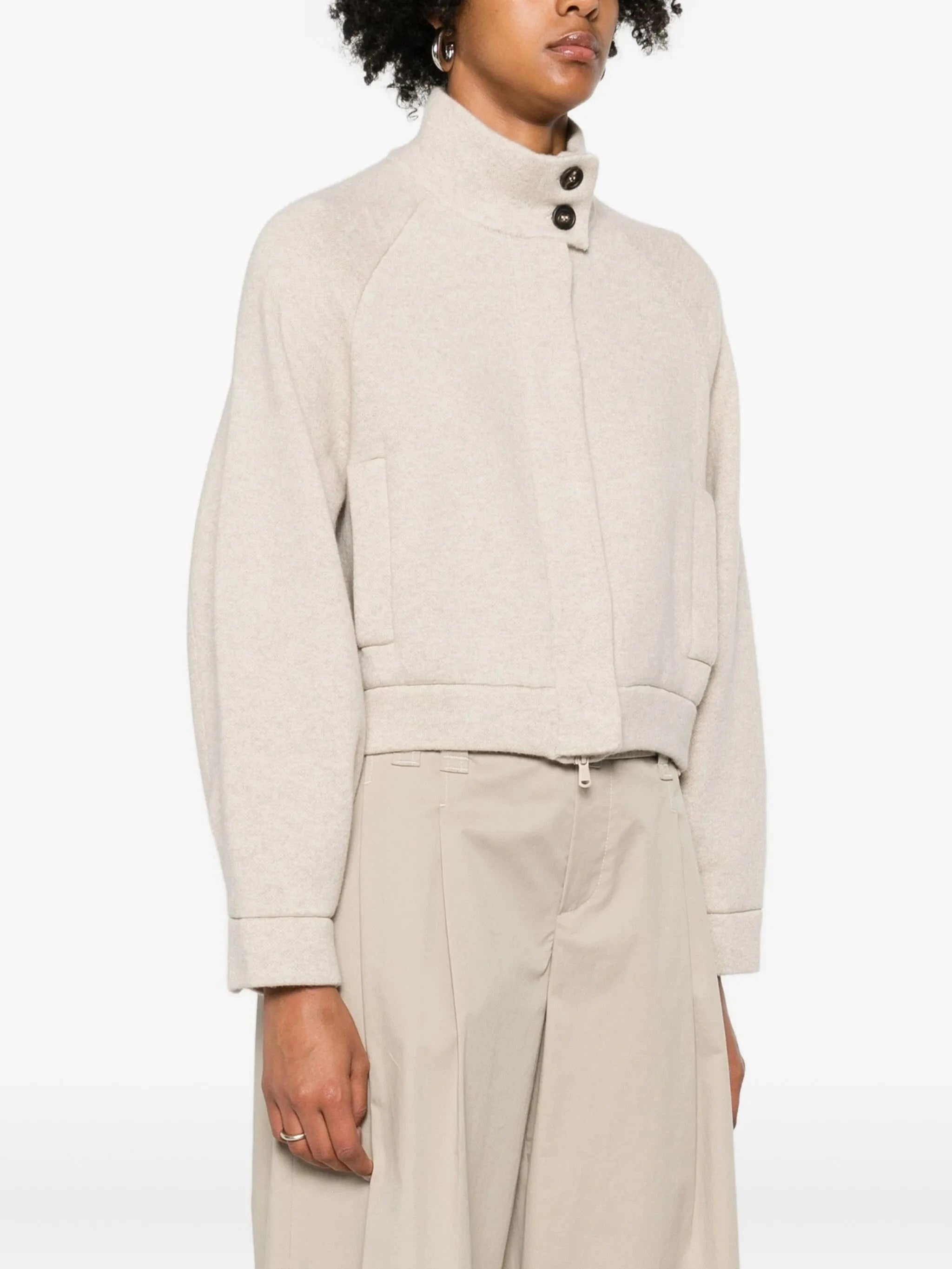 Brunello Cucinelli Cashmere Double-Knit Jacket