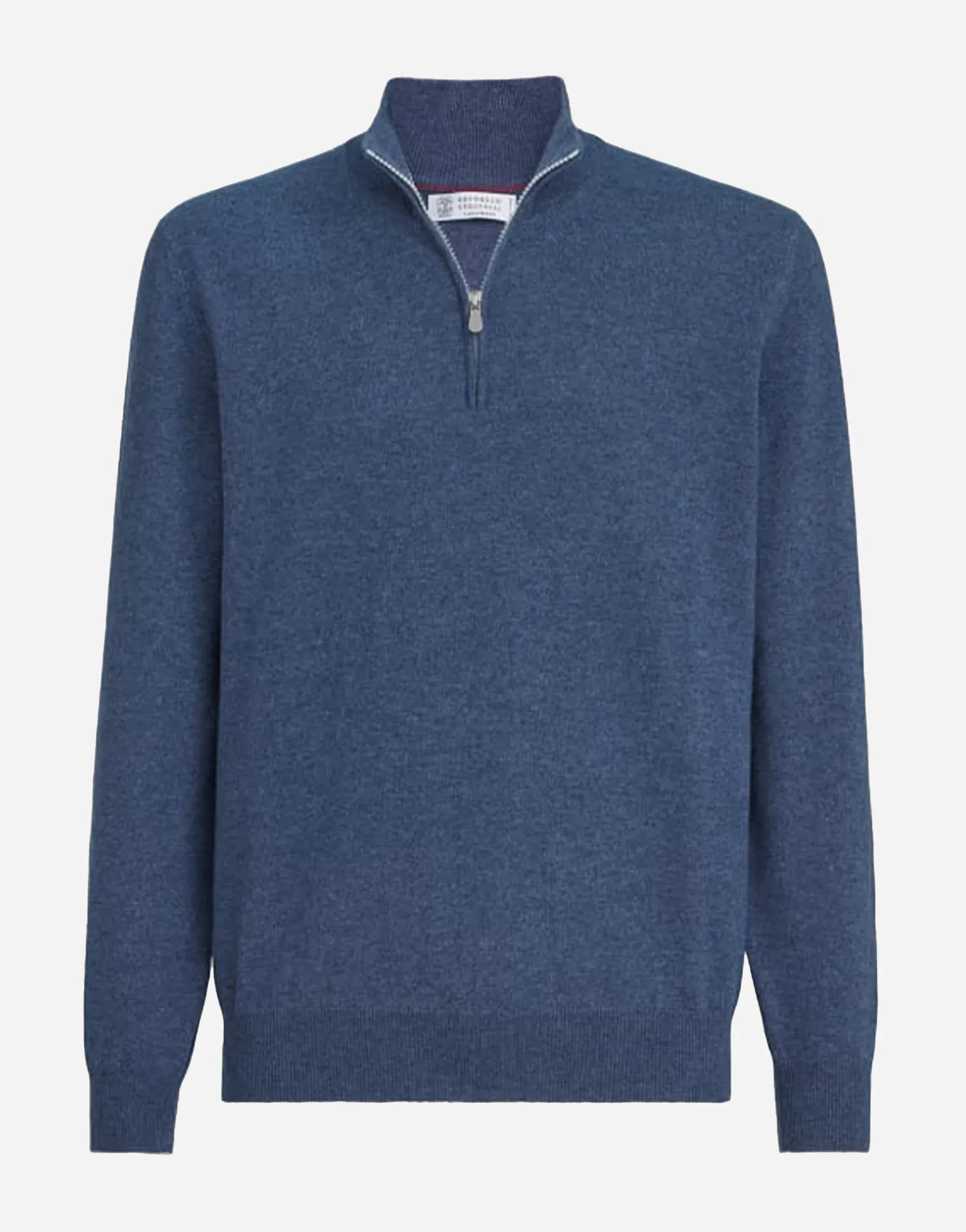 Brunello Cucinelli Cashmere Half-Zip Sweater
