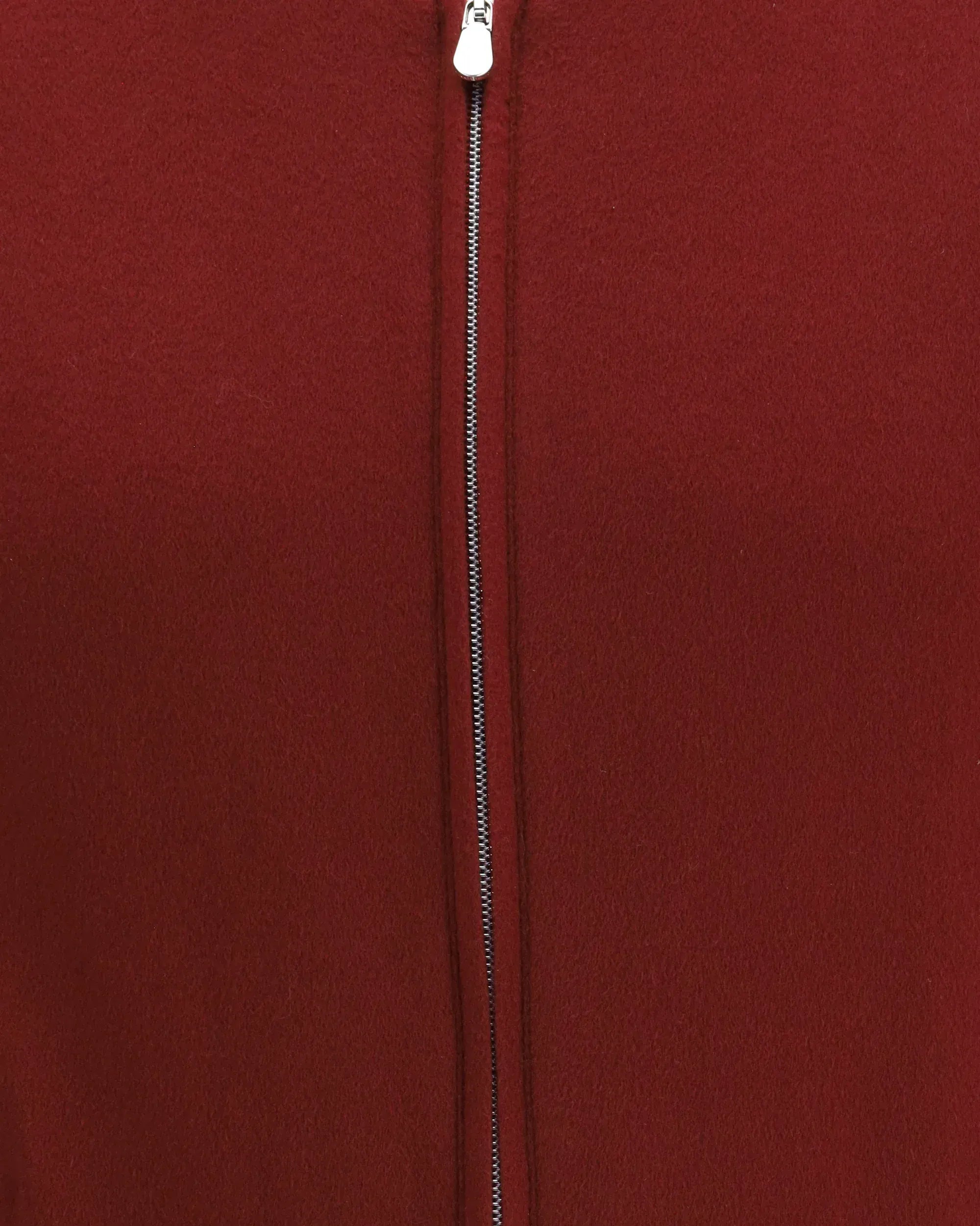 Brunello Cucinelli Red Cashmere Flannel Bomber Jacket