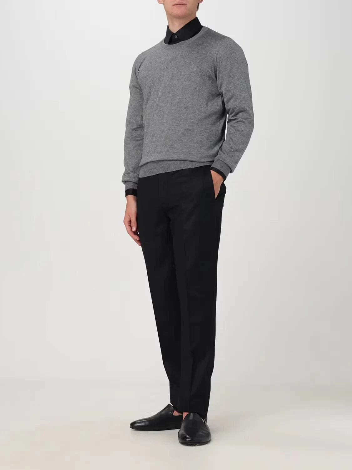 Brunello Cucinelli Cashmere-Silk Blend Crewneck Sweater