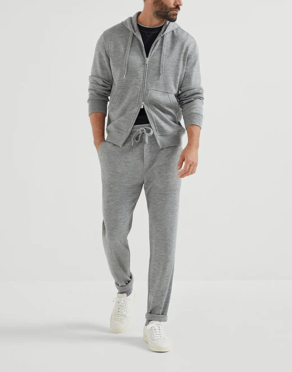 Brunello Cucinelli Cashmere-Silk Blend Hoodie