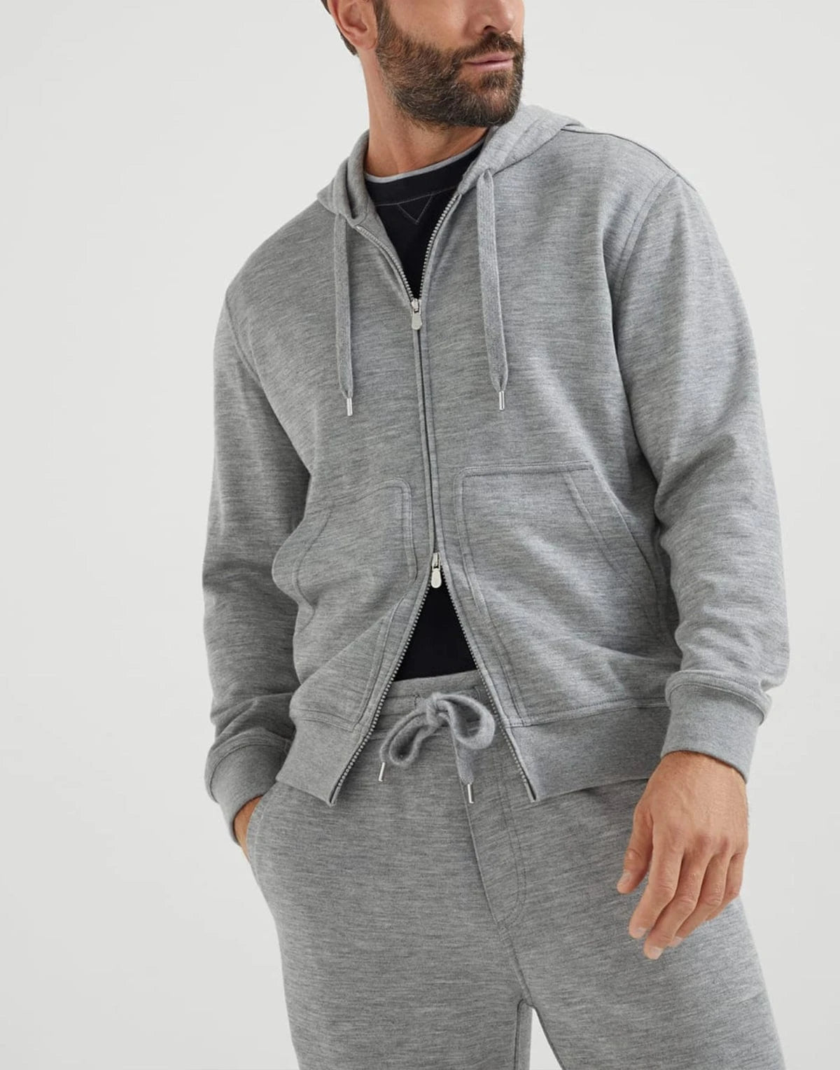 Brunello Cucinelli Cashmere-Silk Blend Hoodie