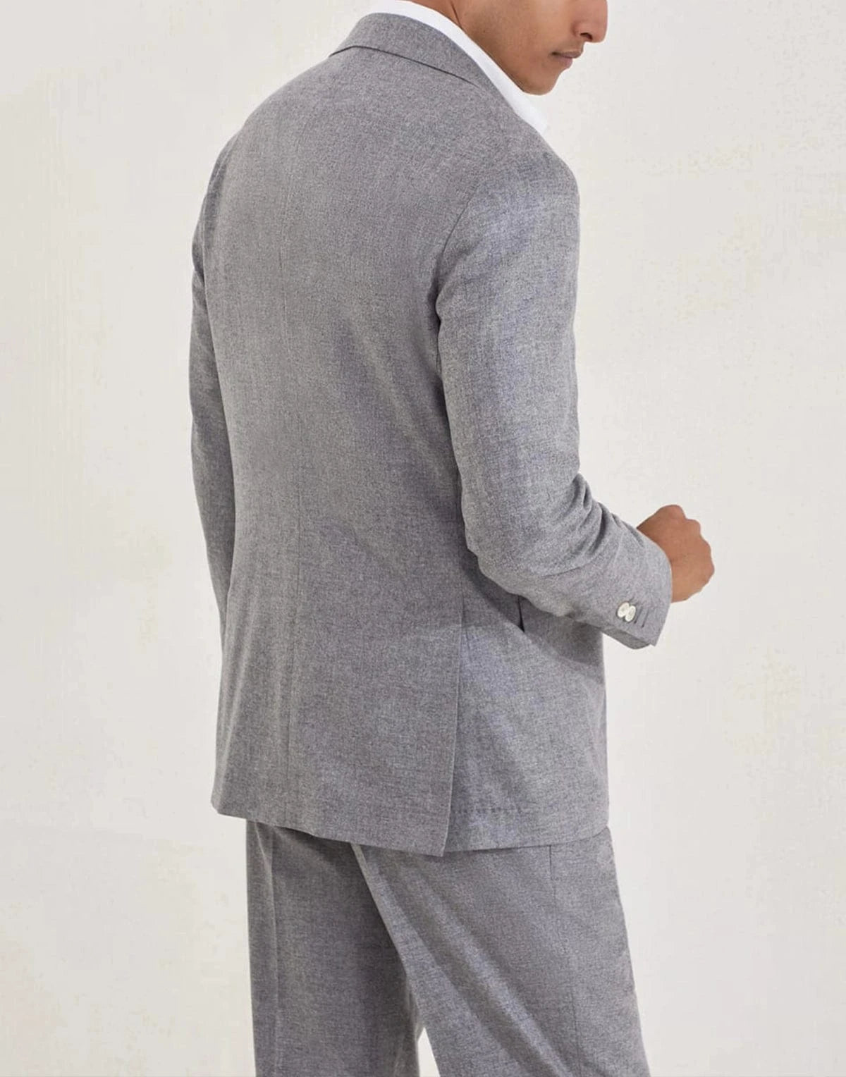 Brunello Cucinelli Cashmere-Silk Flannel Deconstructed Blazer