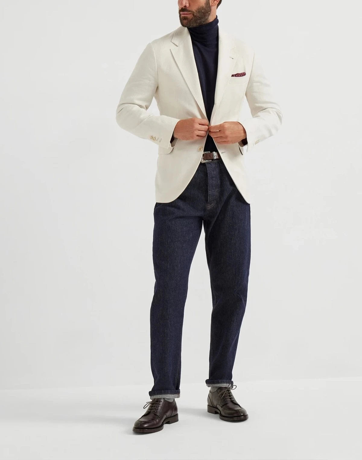 Brunello Cucinelli Cashmere-Silk Turtleneck Sweater