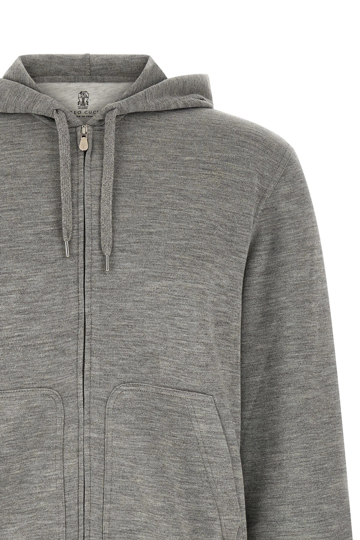 Brunello Cucinelli Cashmere Silk Zip Hoodie