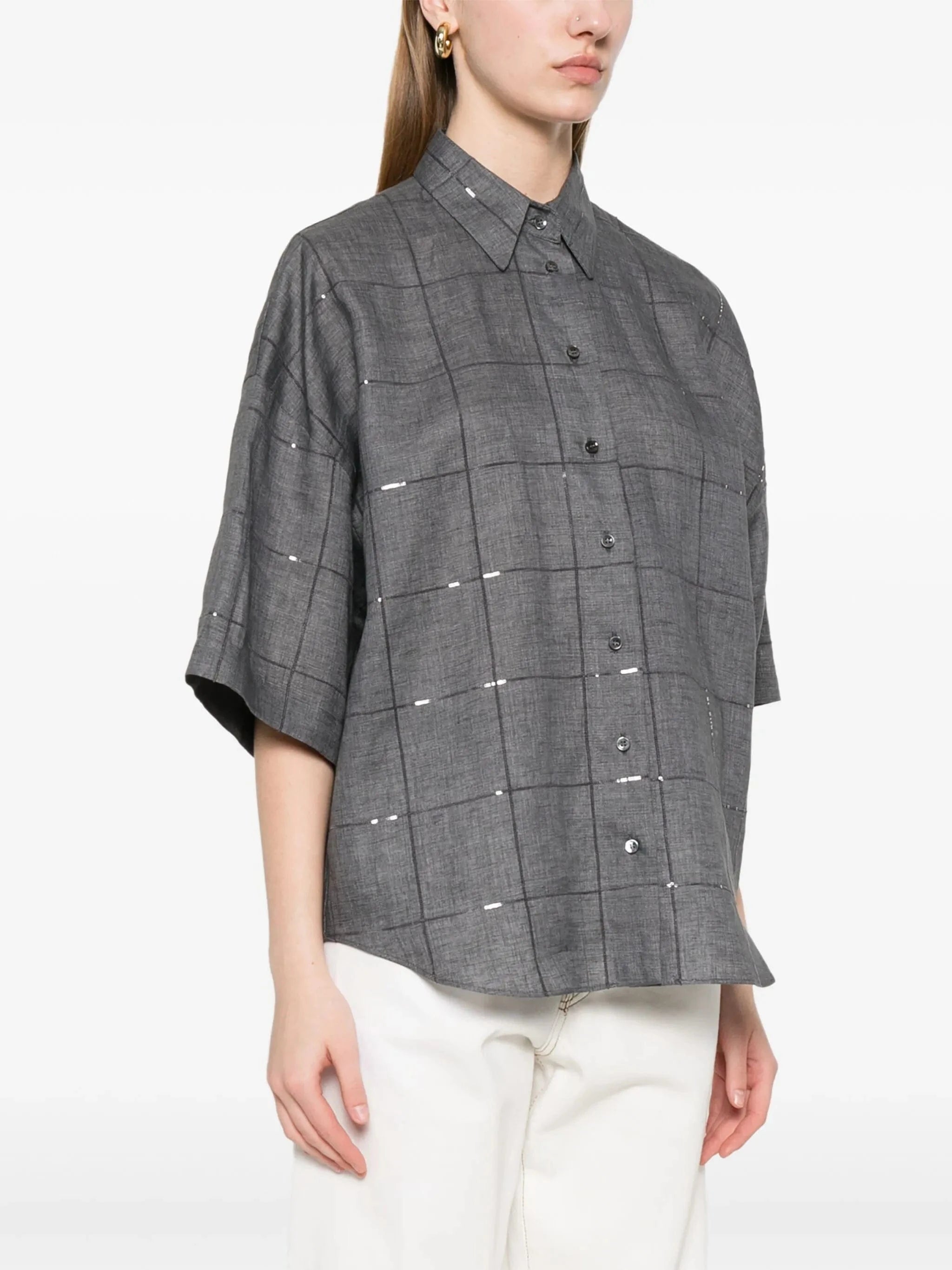 Brunello Cucinelli Checked Shirt