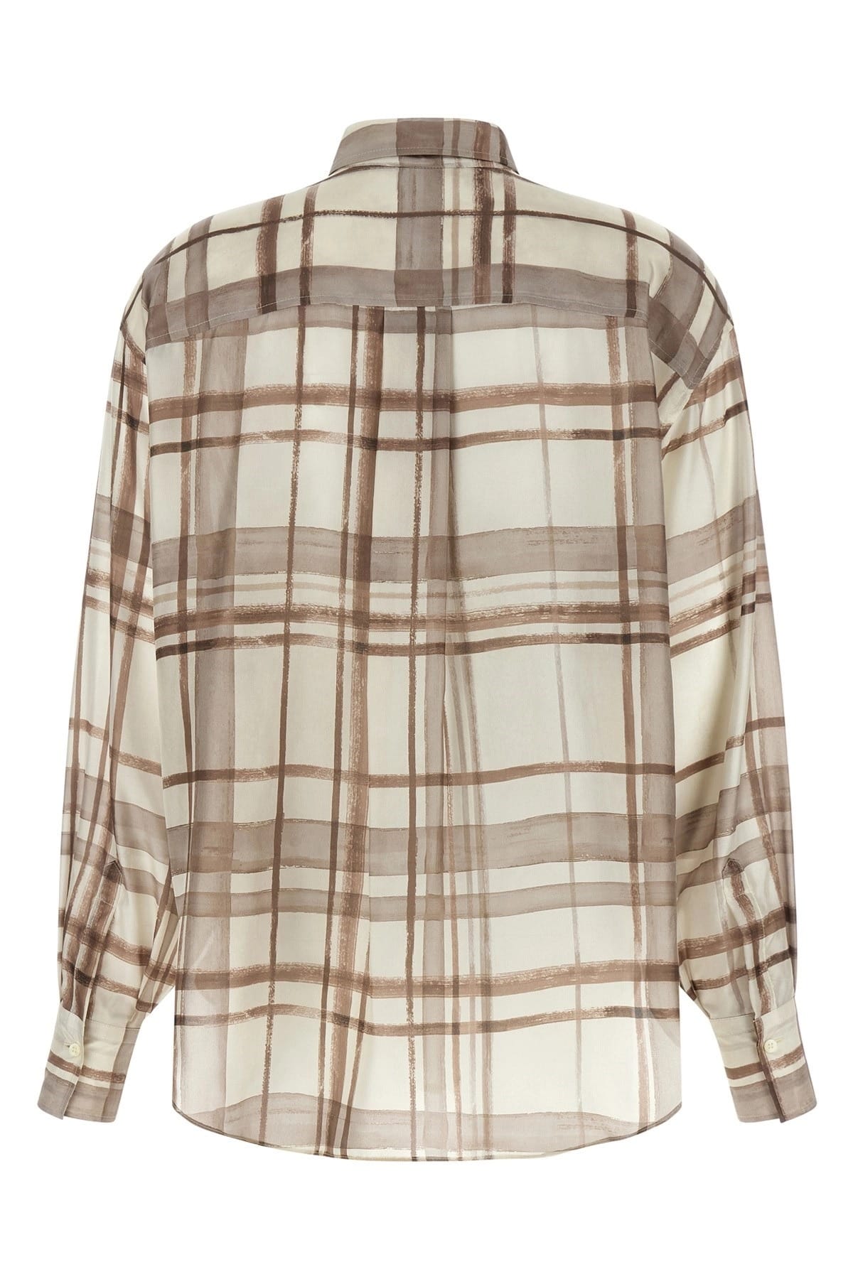 Brunello Cucinelli Brunello Cucinelli Checked Silk Shirt
