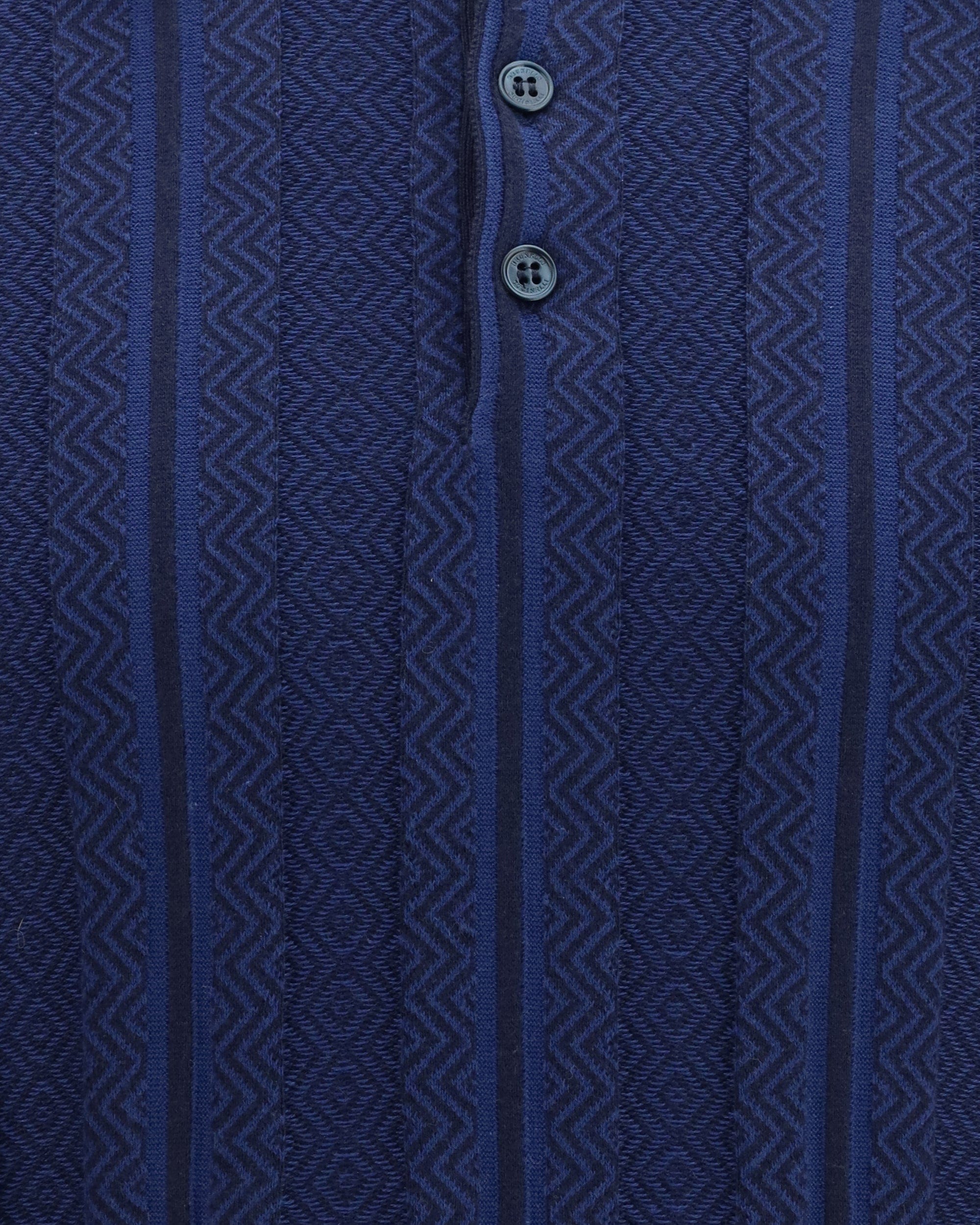 Brunello Cucinelli Chevron Knit Polo Shirt