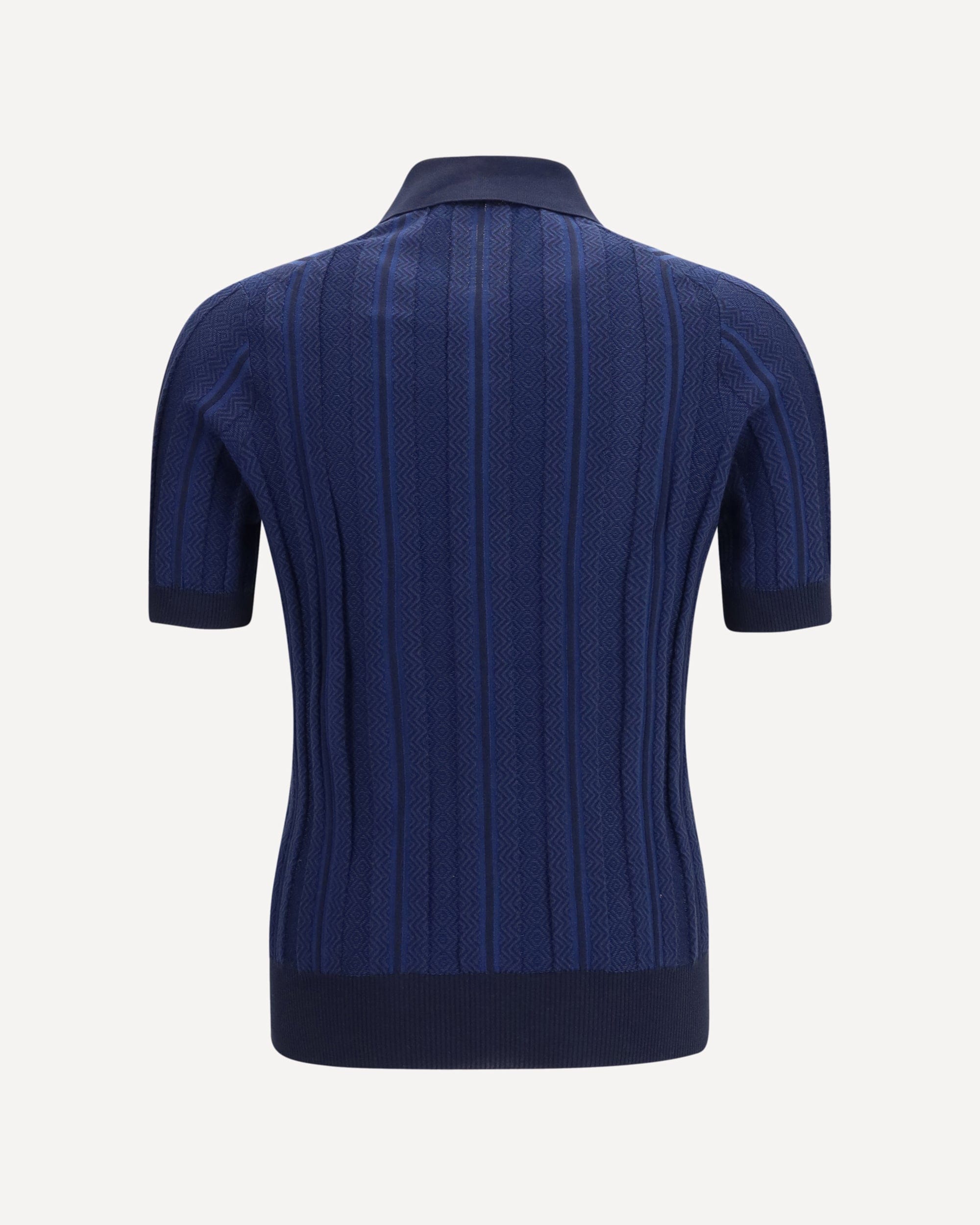 Chevron Knit Polo Shirt - alternate view