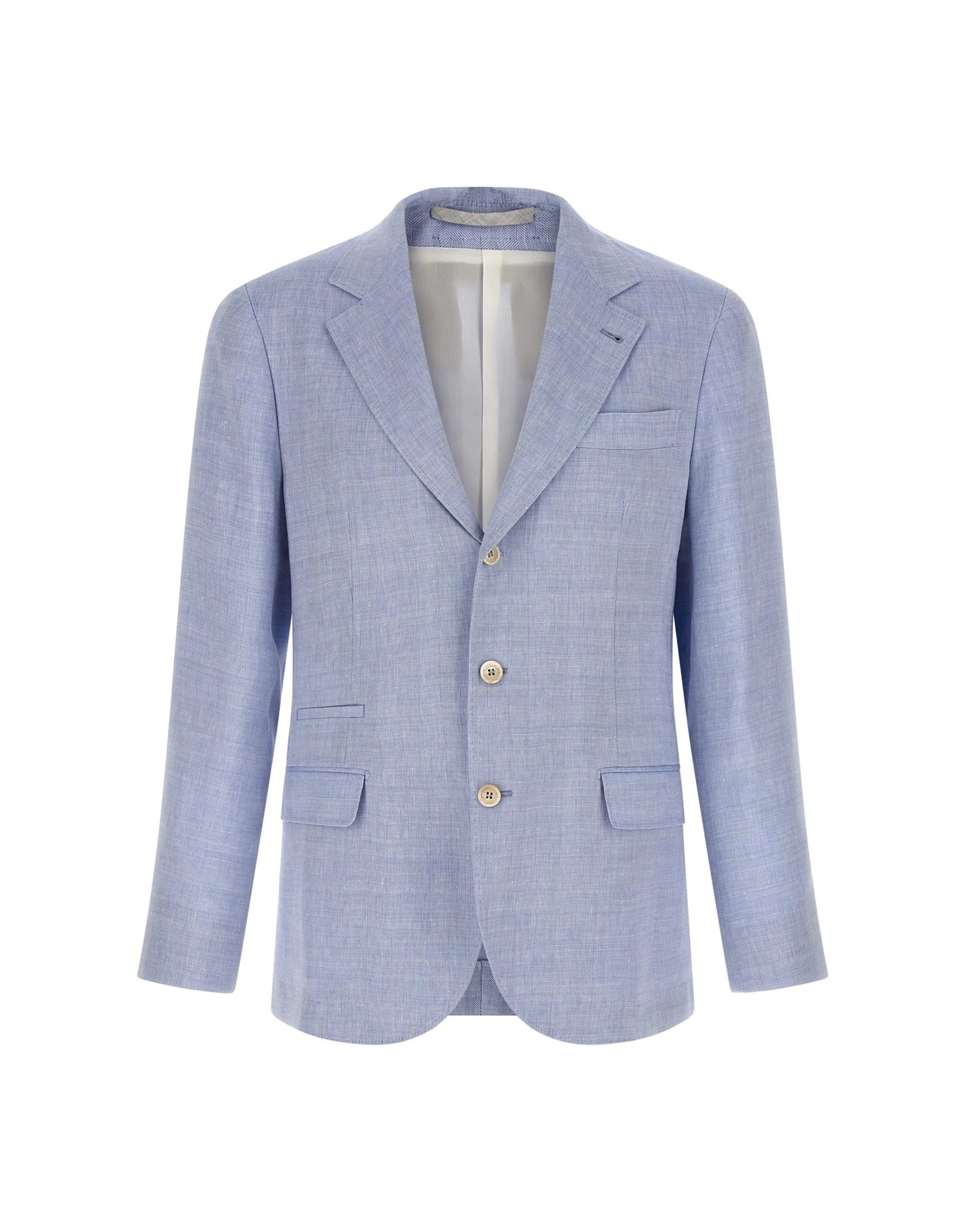 Brunello Cucinelli Brunello Cucinelli Chevron Linen Wool Blazer