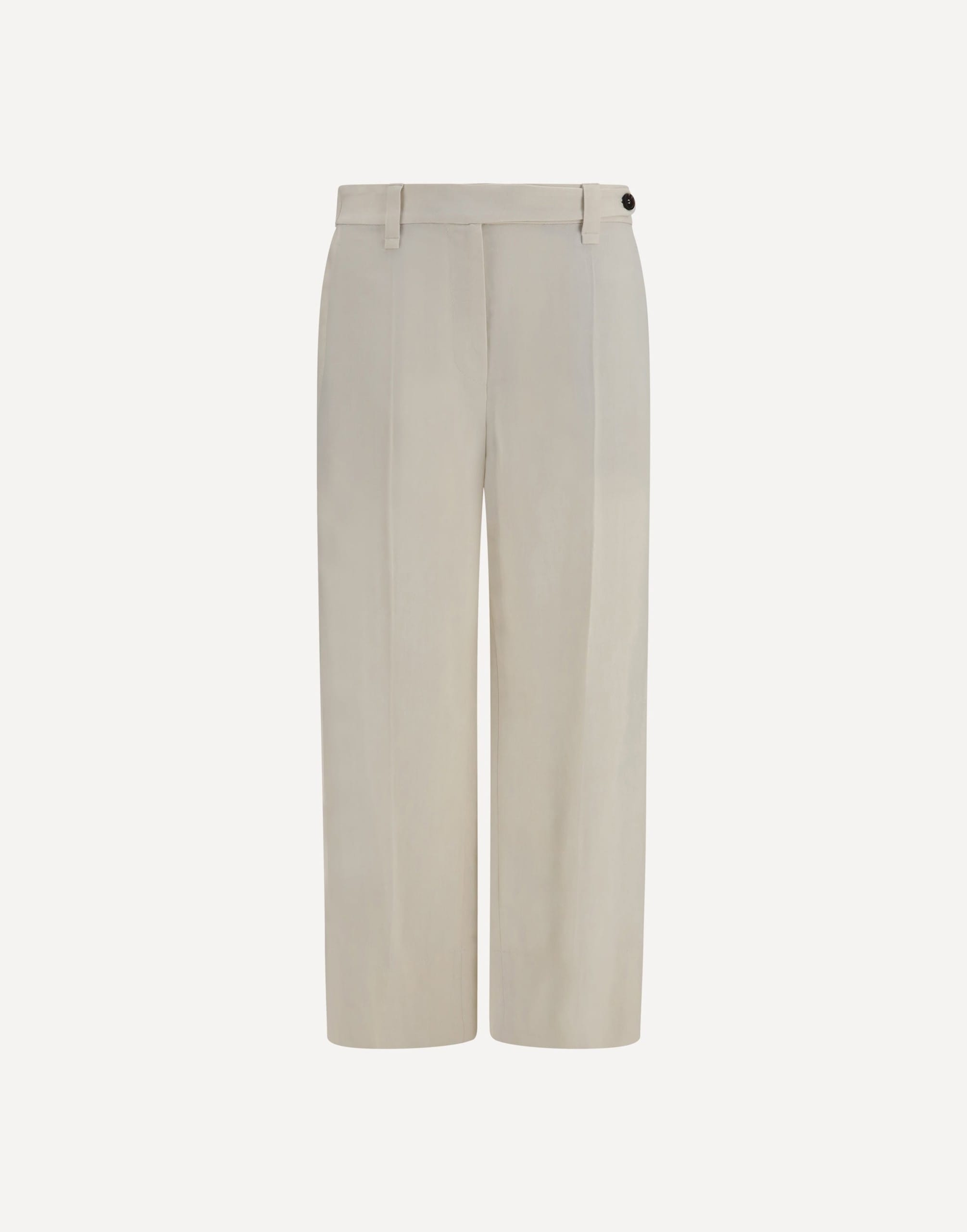 Brunello Cucinelli Cigarette Pants In Viscose Linen Twill Formal Trousers
