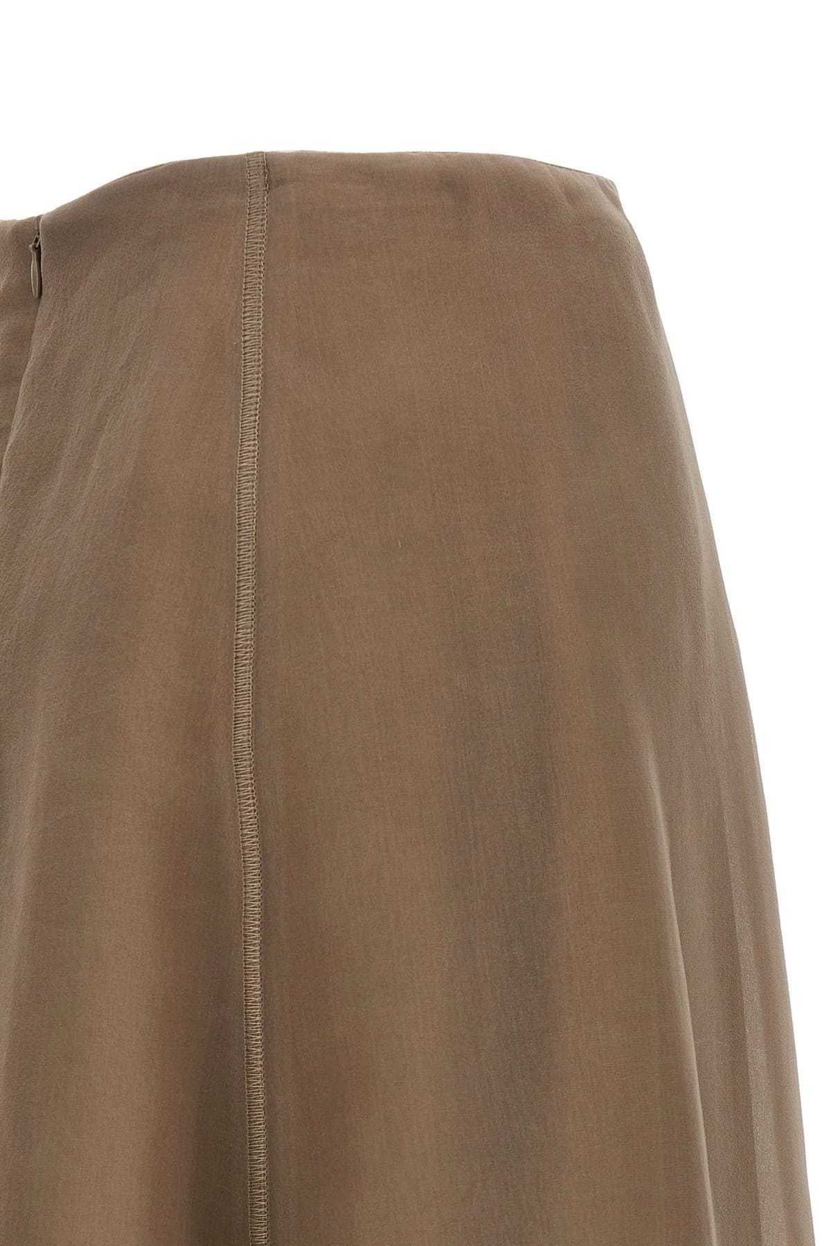 Brunello Cucinelli Brunello Cucinelli Circle Silk Midi Skirt